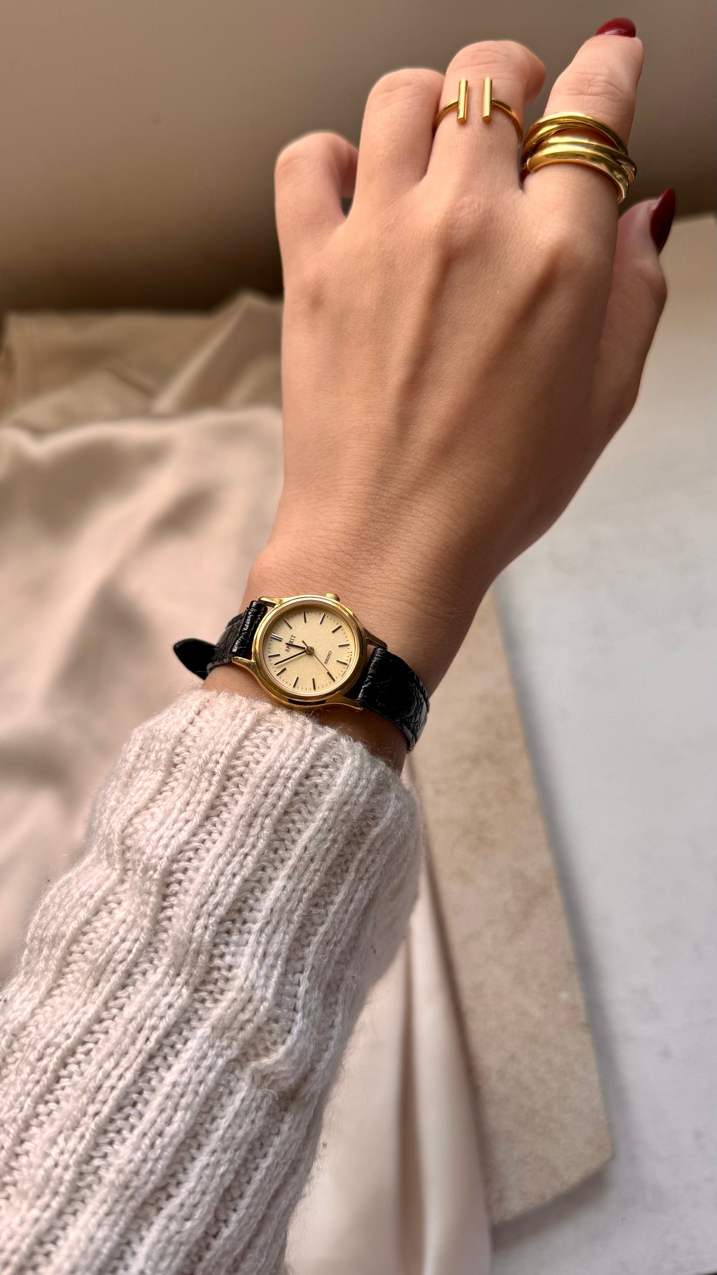Seiko vintage watch - gold plated