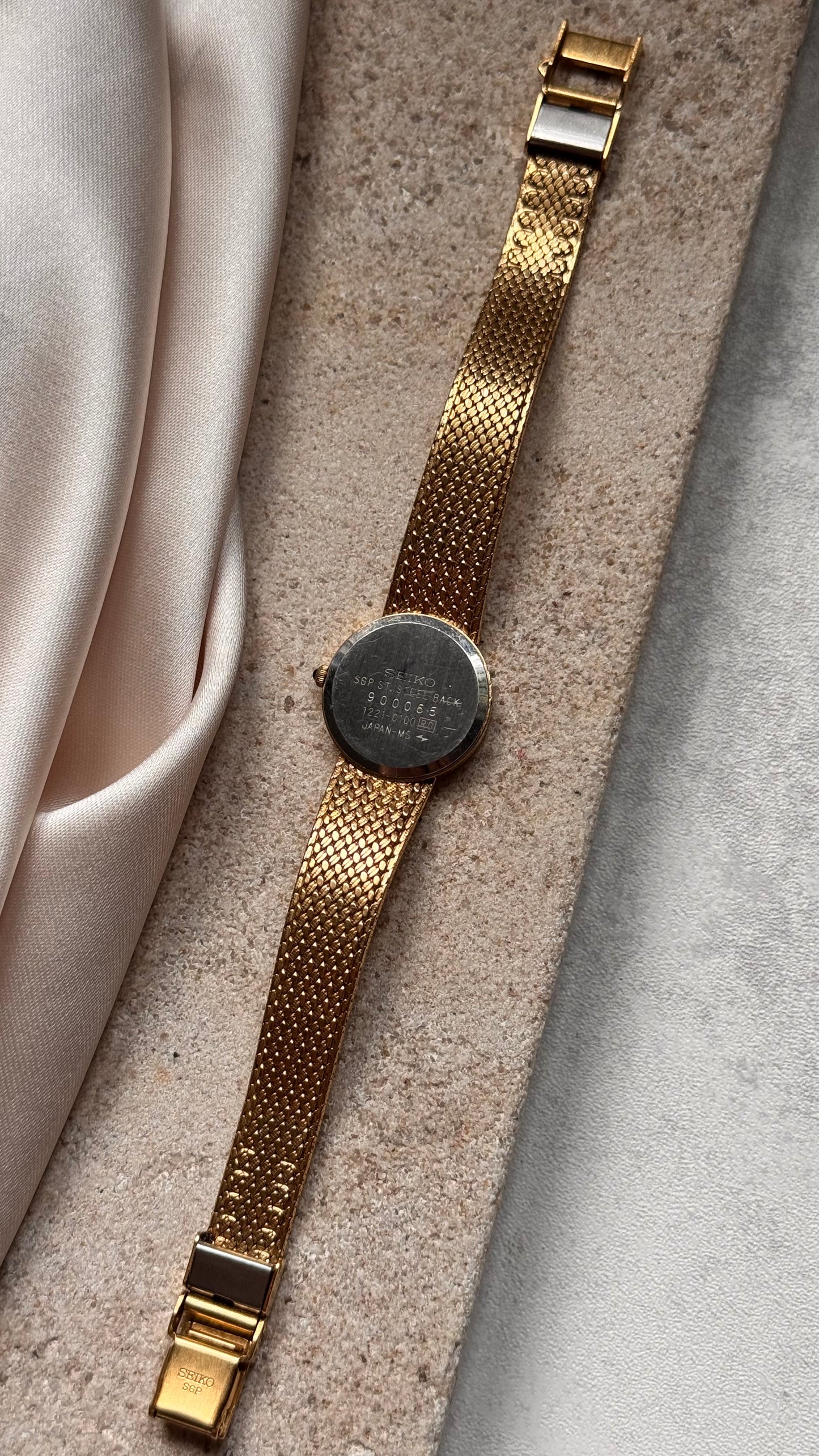 Seiko vintage watch 18k gold plated