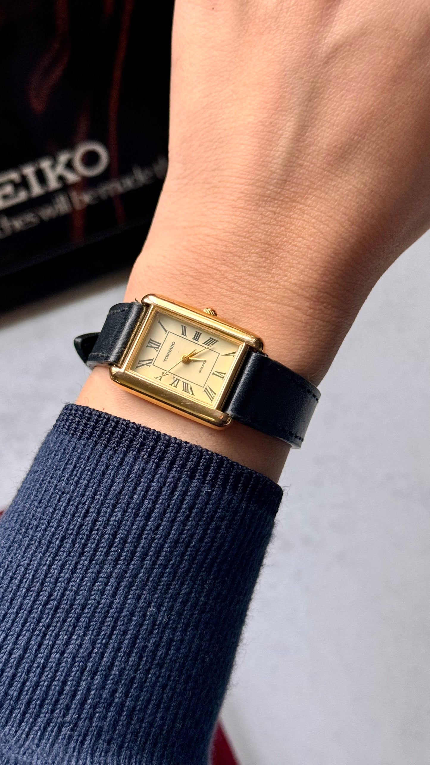 Tornado by Seiko vintage tank watch