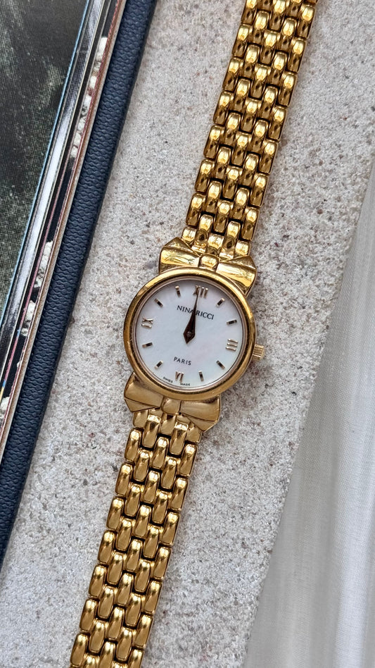 Nina Ricci vintage watch - gold plated