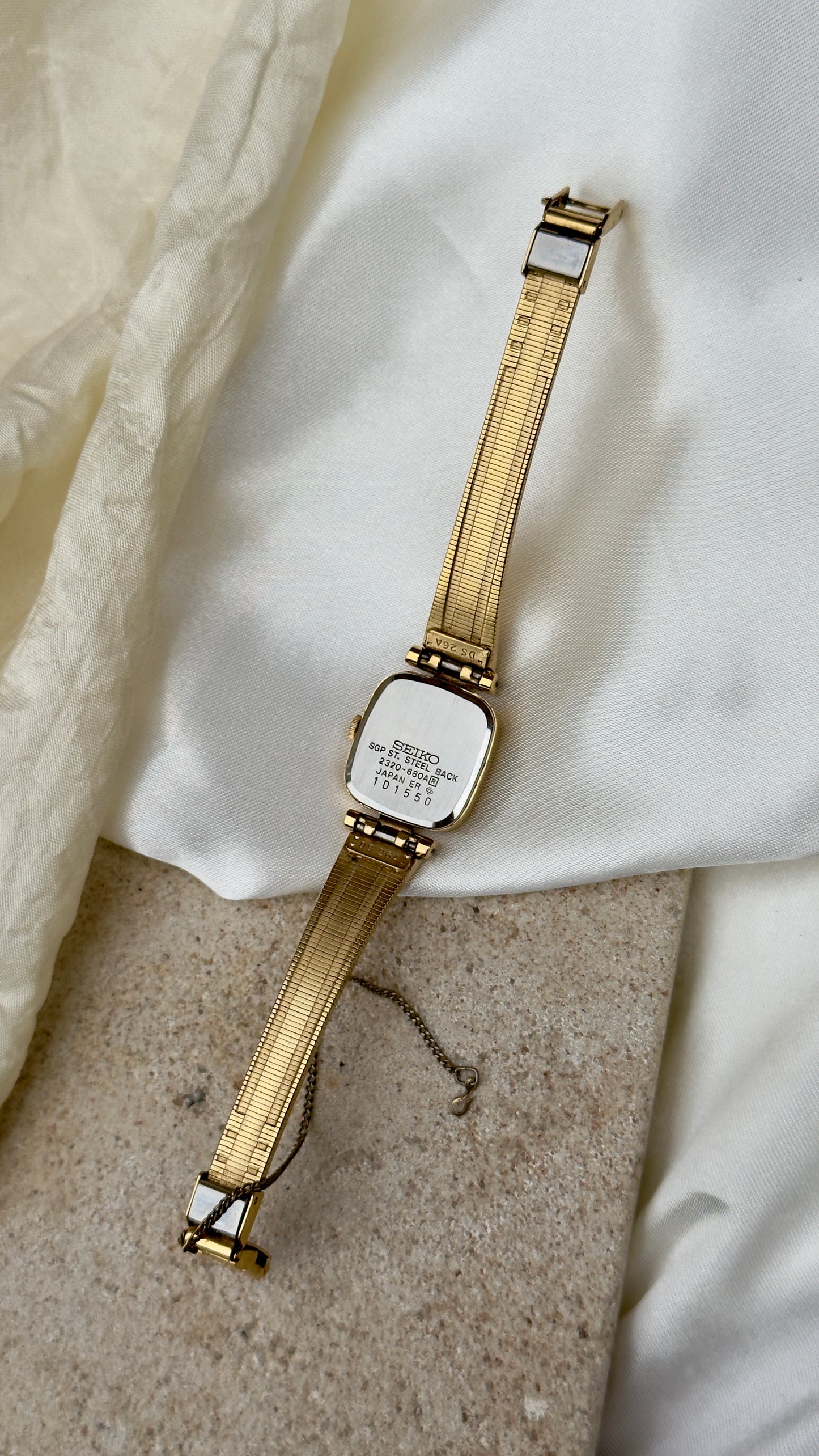 Vintage Seiko Integrated Bracelet Watch 1991 - gold plated