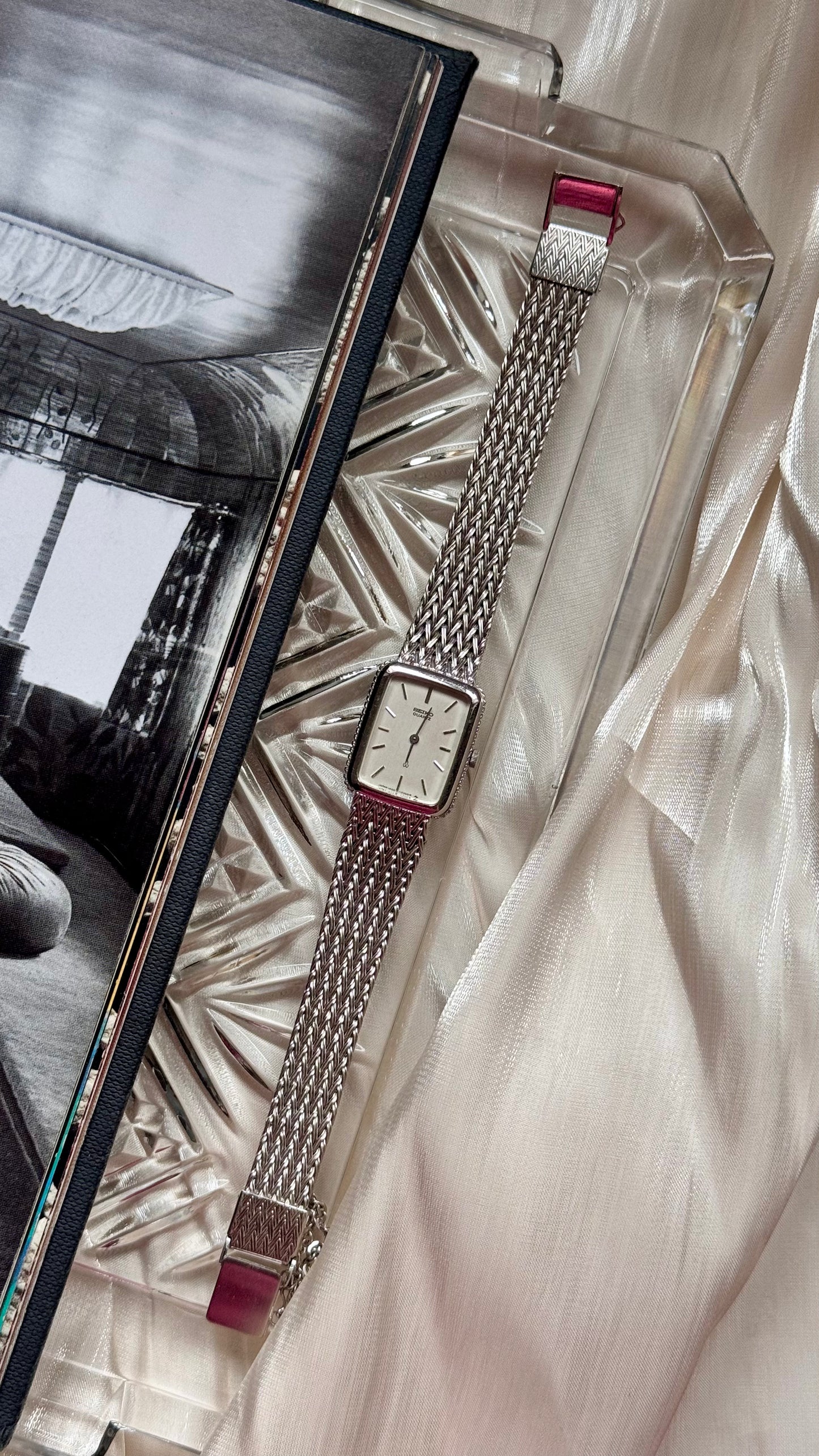 Seiko vintage watch 1991 - white gold plated