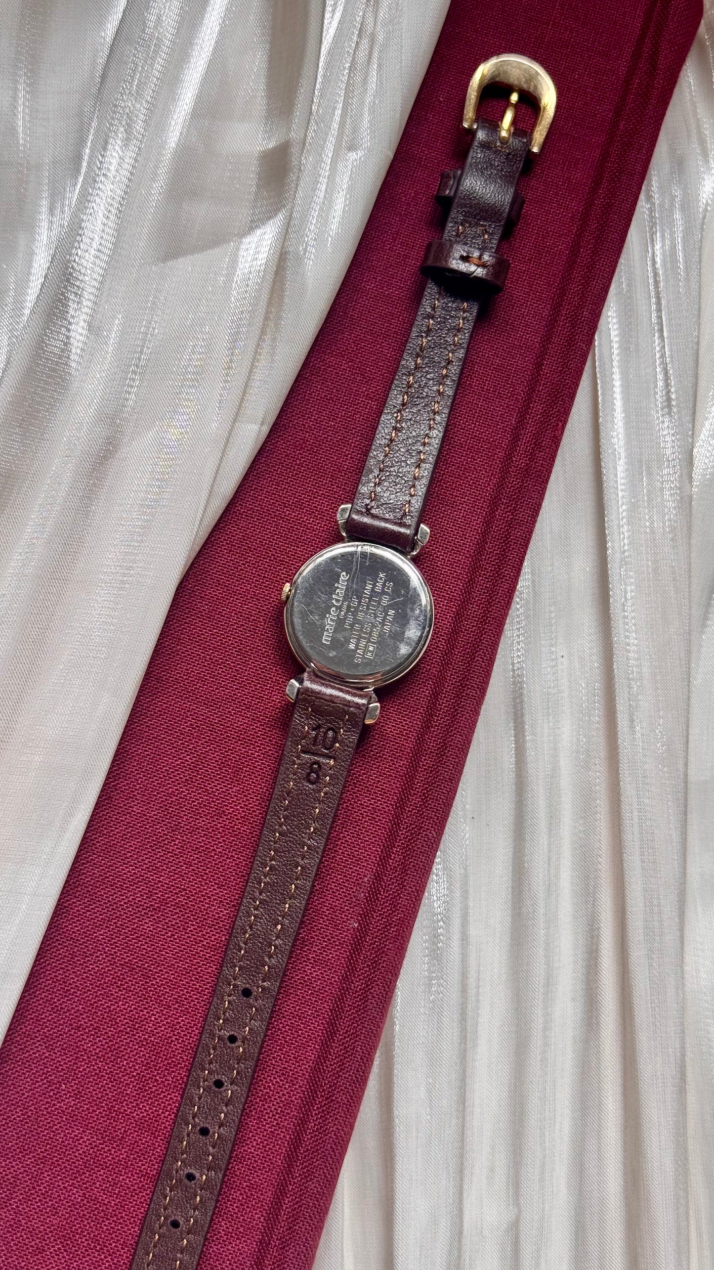 Marie Claire Vintage Watch 1990s - Bespoke Leather