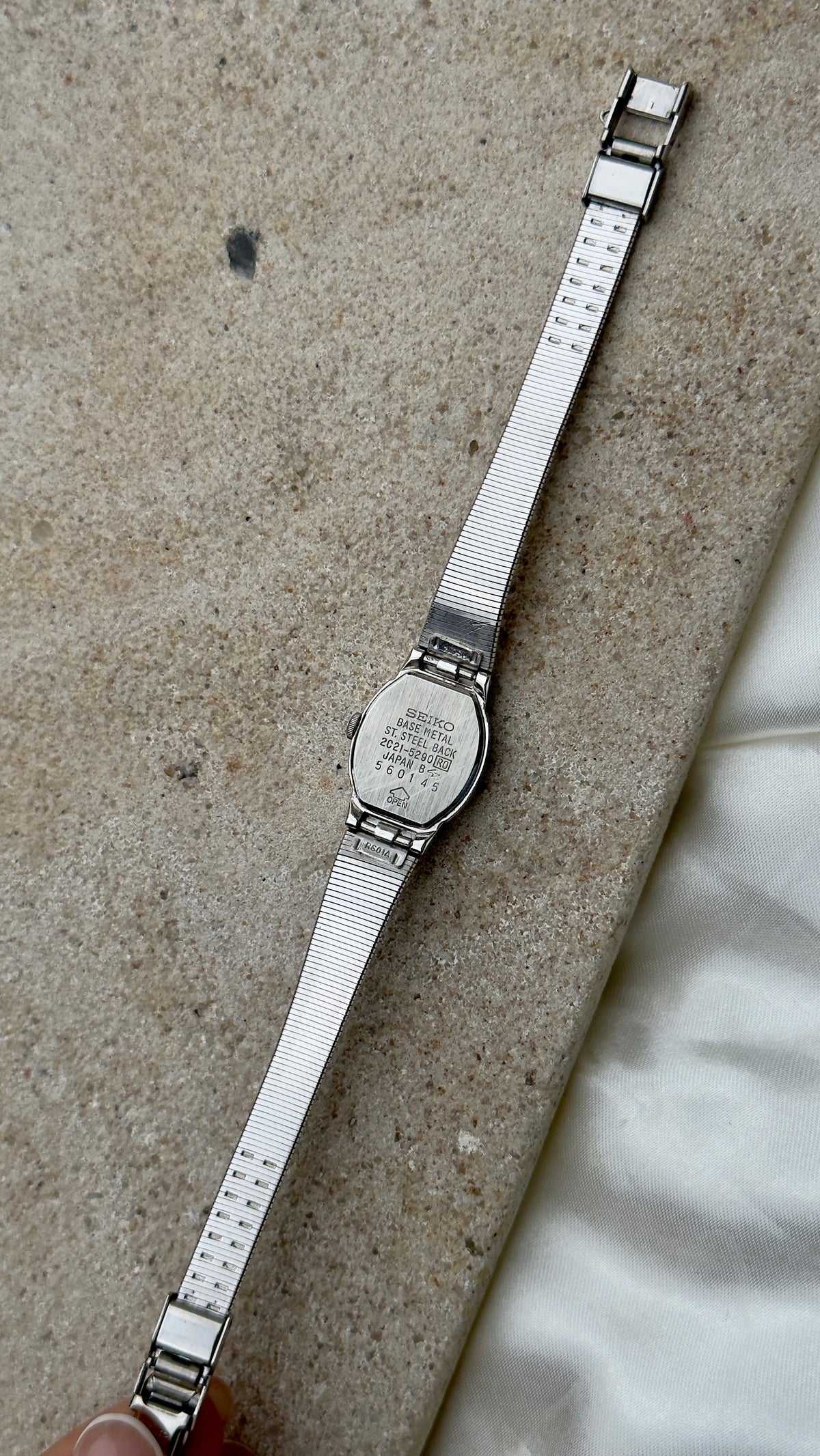 Mint 1985 Vintage Seiko Watch - White Gold Plated