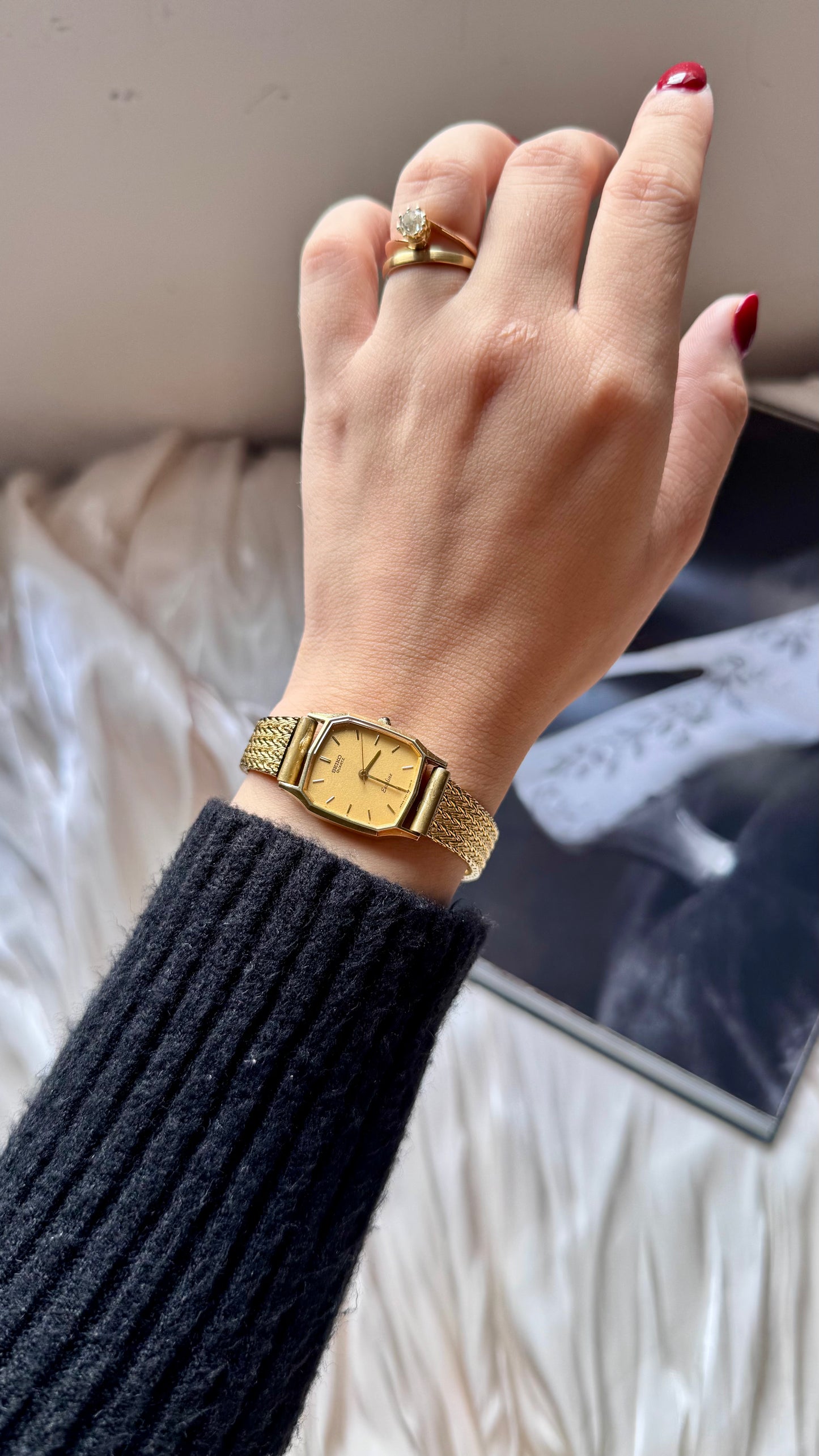 Seiko Exceline vintage watch - 18k gold plated