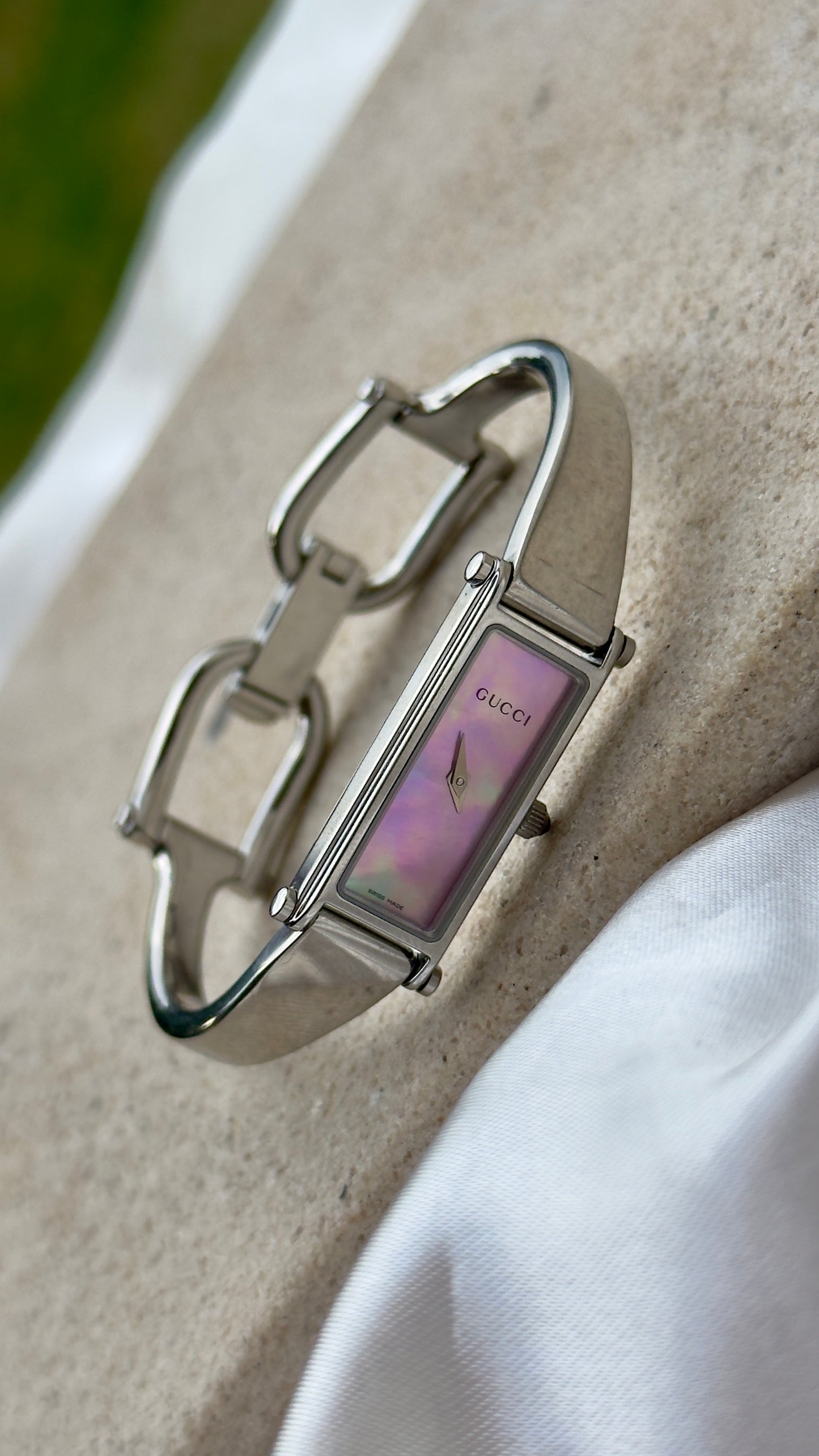 Gucci 1500L vintage watch - Pink pearl dial