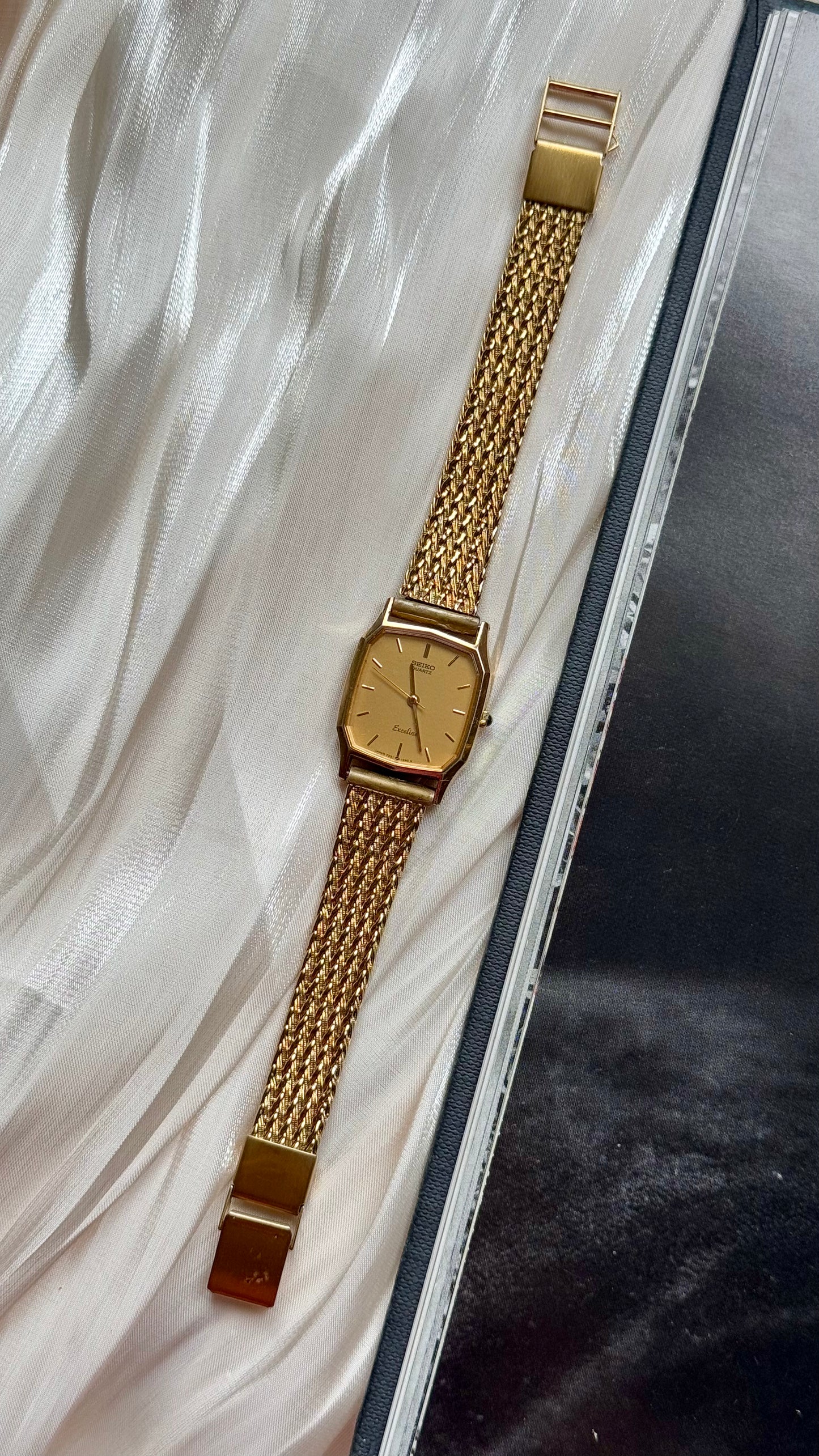 Seiko Exceline vintage watch - 18k gold plated