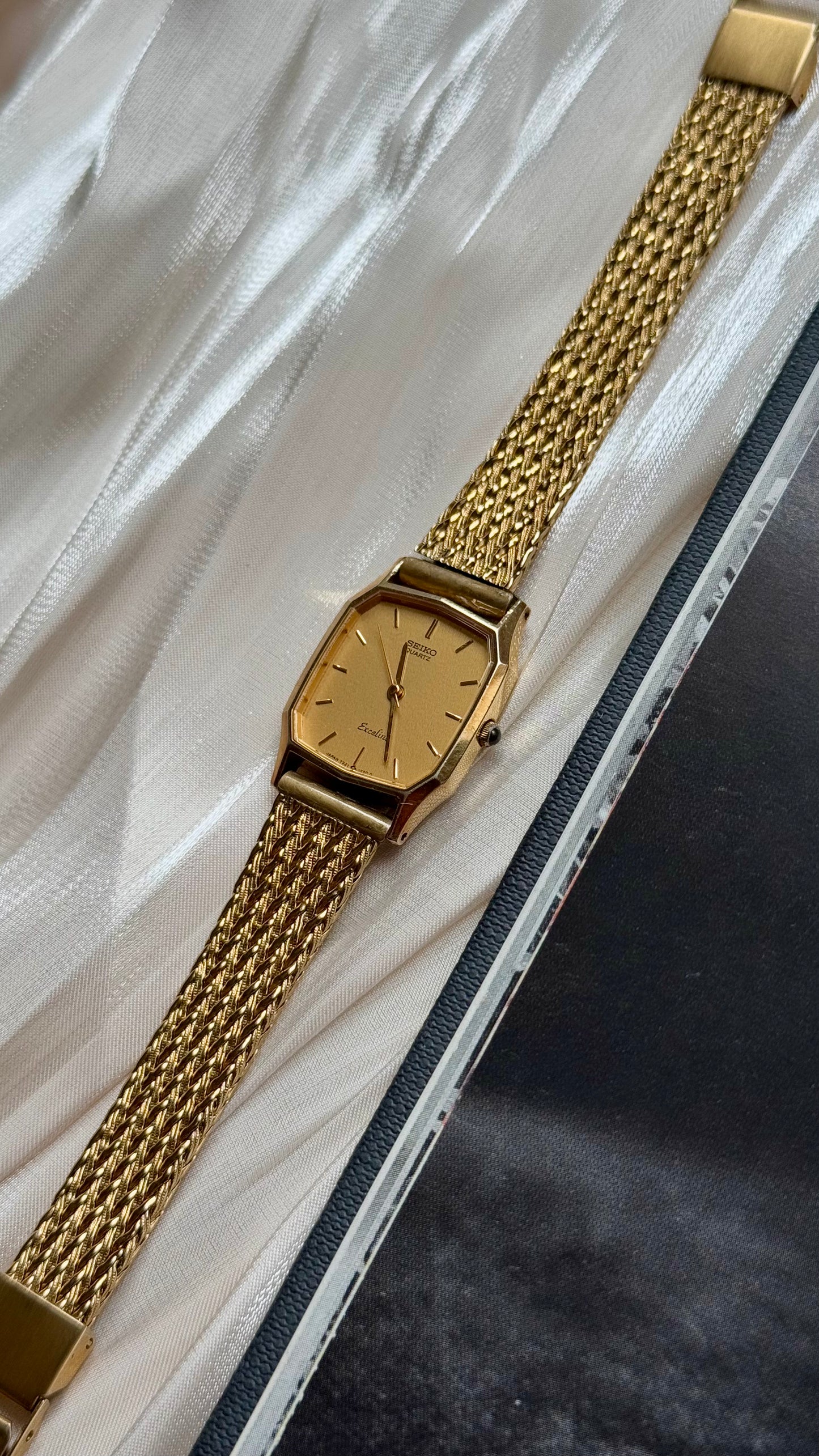 Seiko Exceline vintage watch - 18k gold plated