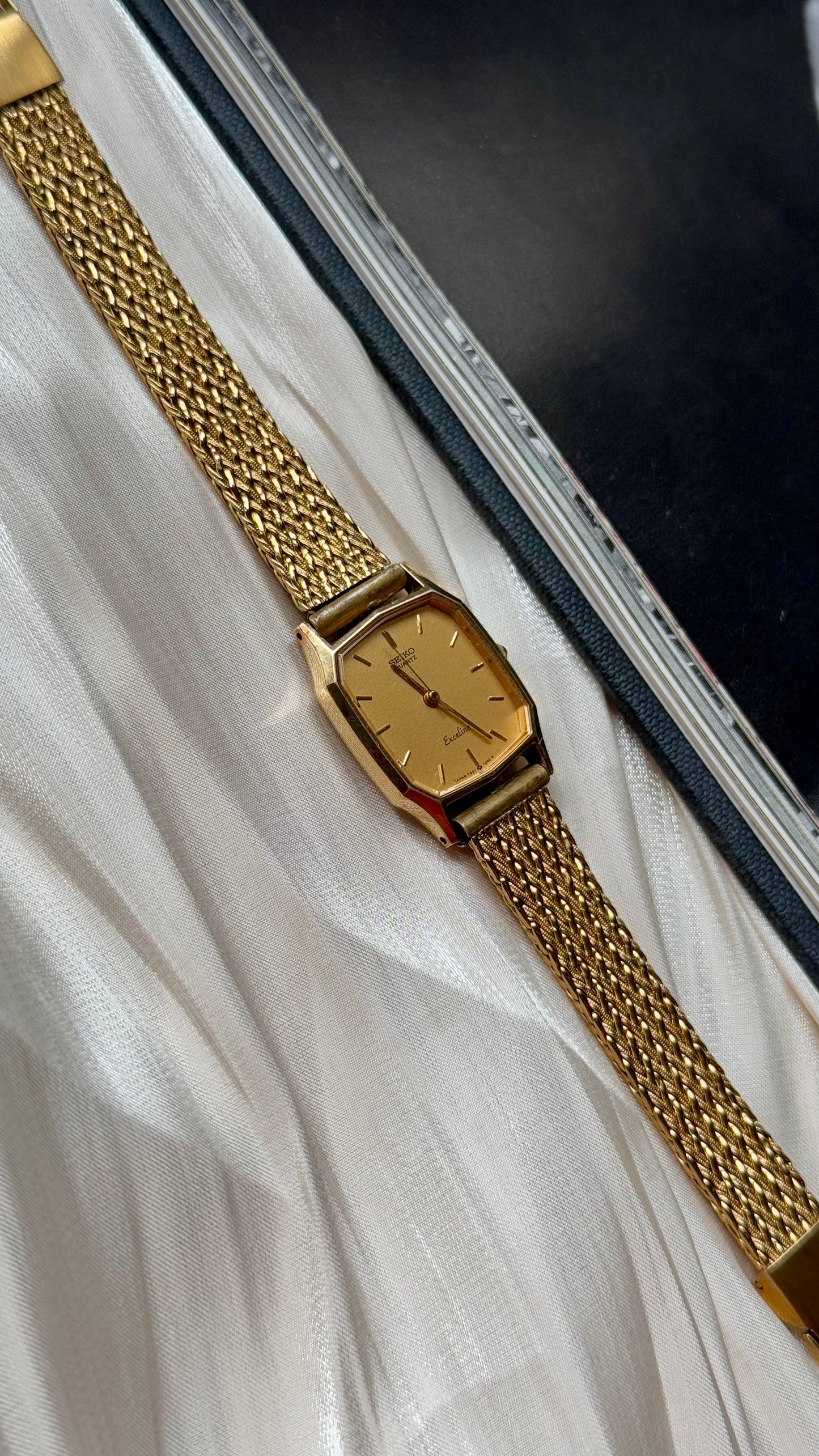 Seiko Exceline vintage watch - 18k gold plated