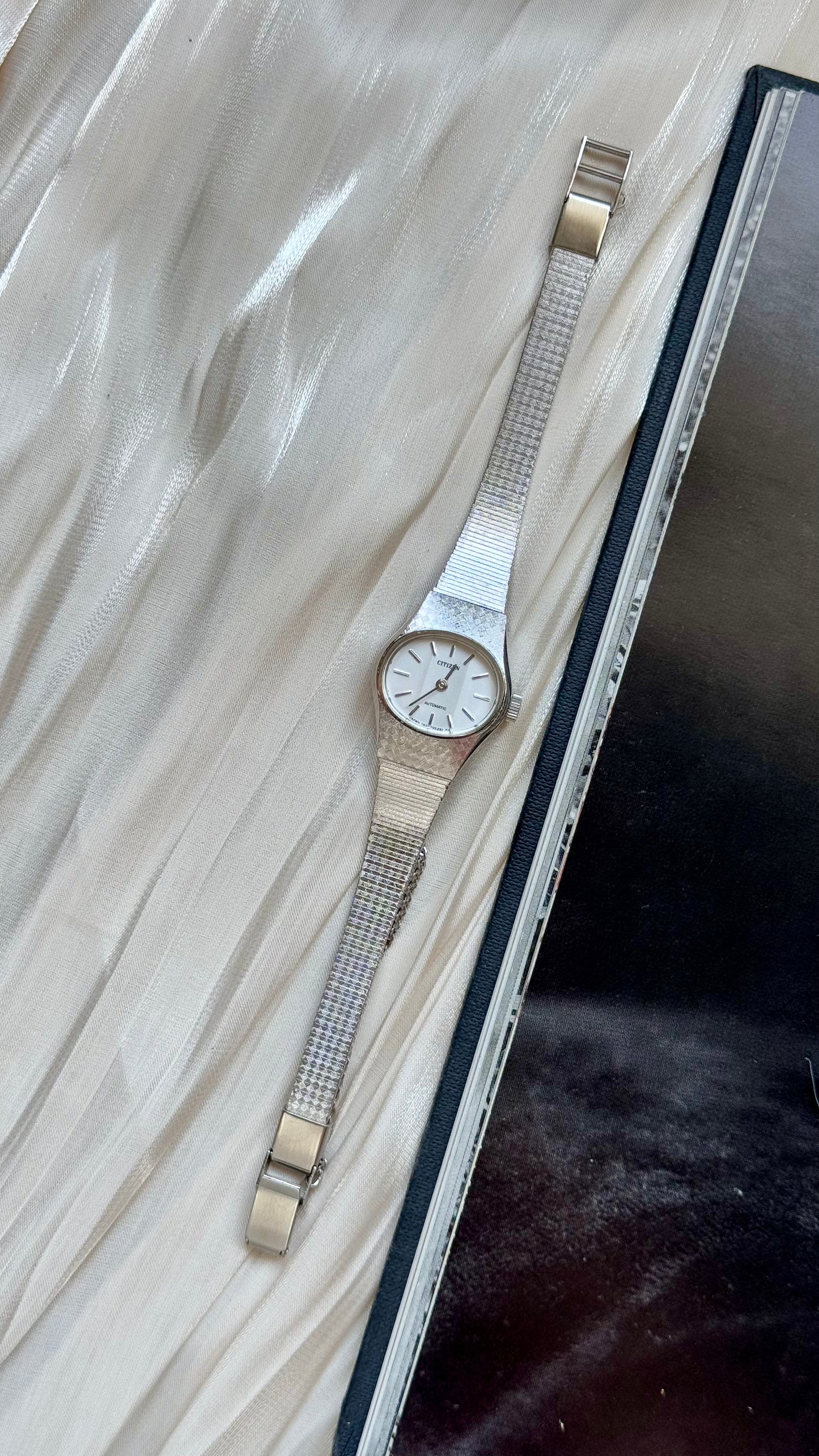 Citizen Automatic vintage watch - white gold plated 1970s