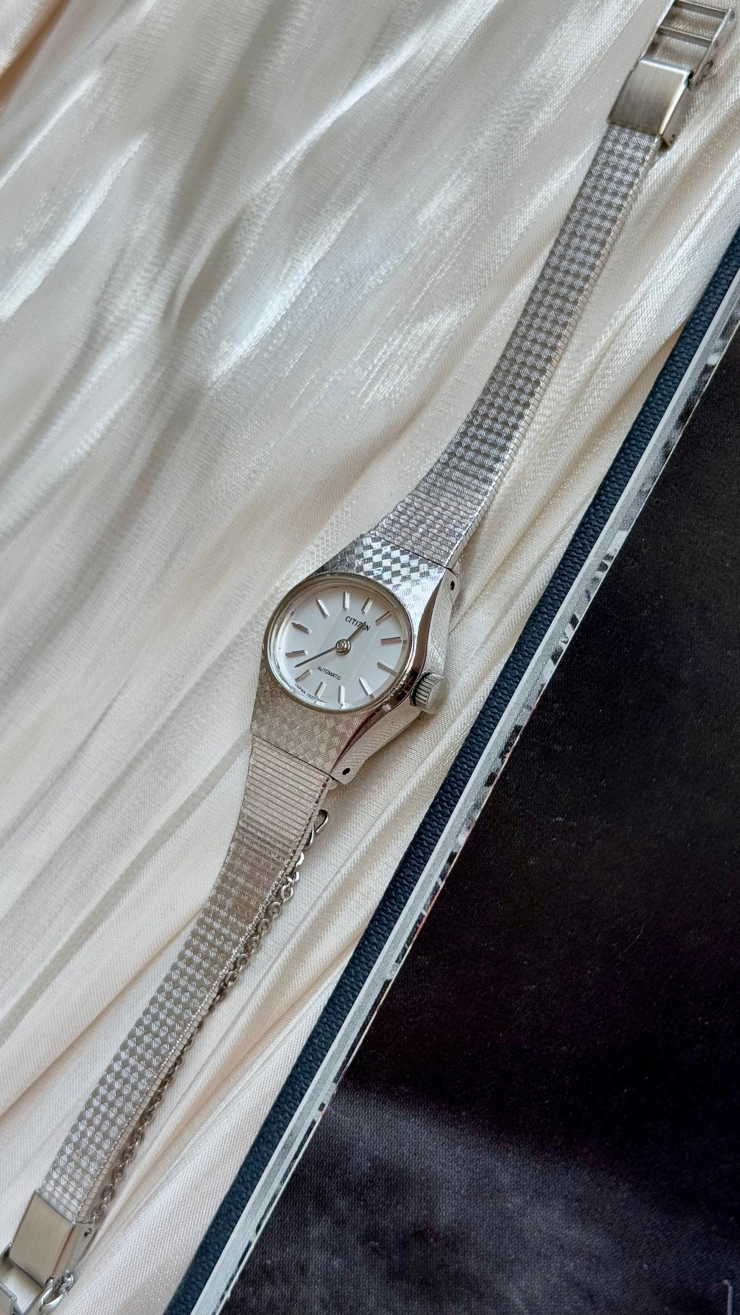 Citizen Automatic vintage watch - white gold plated 1970s