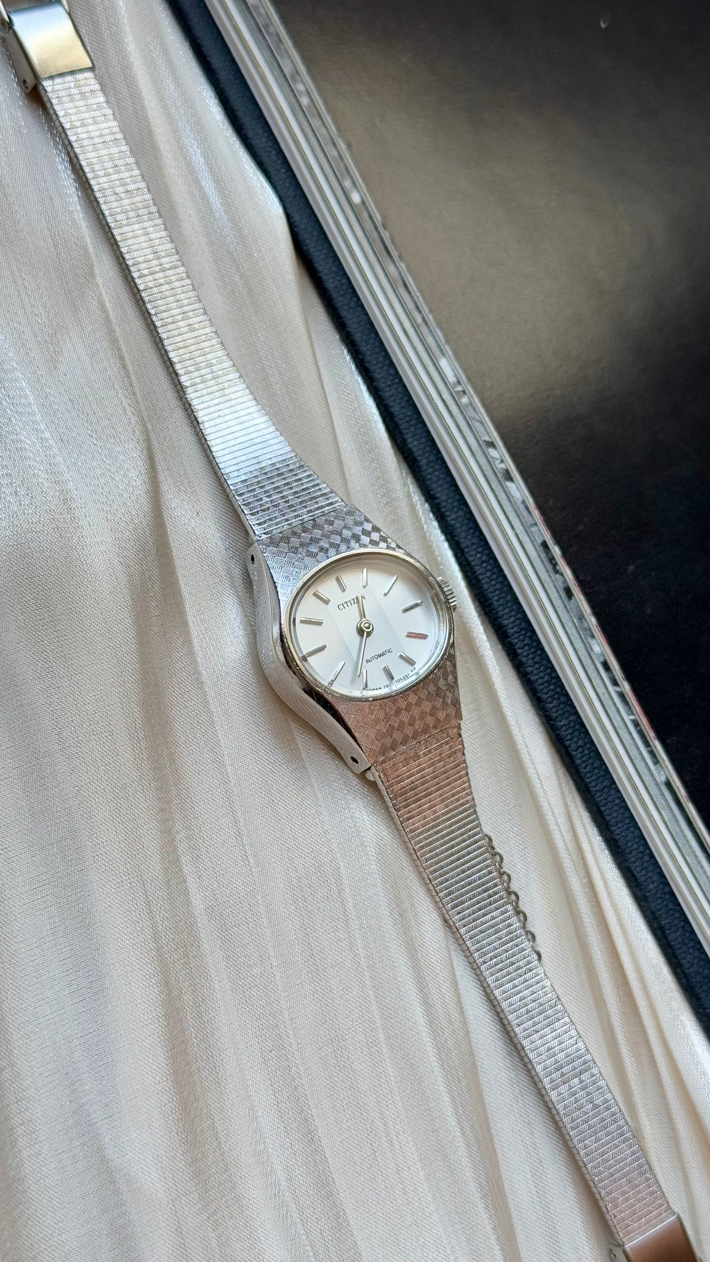 Citizen Automatic vintage watch - white gold plated 1970s