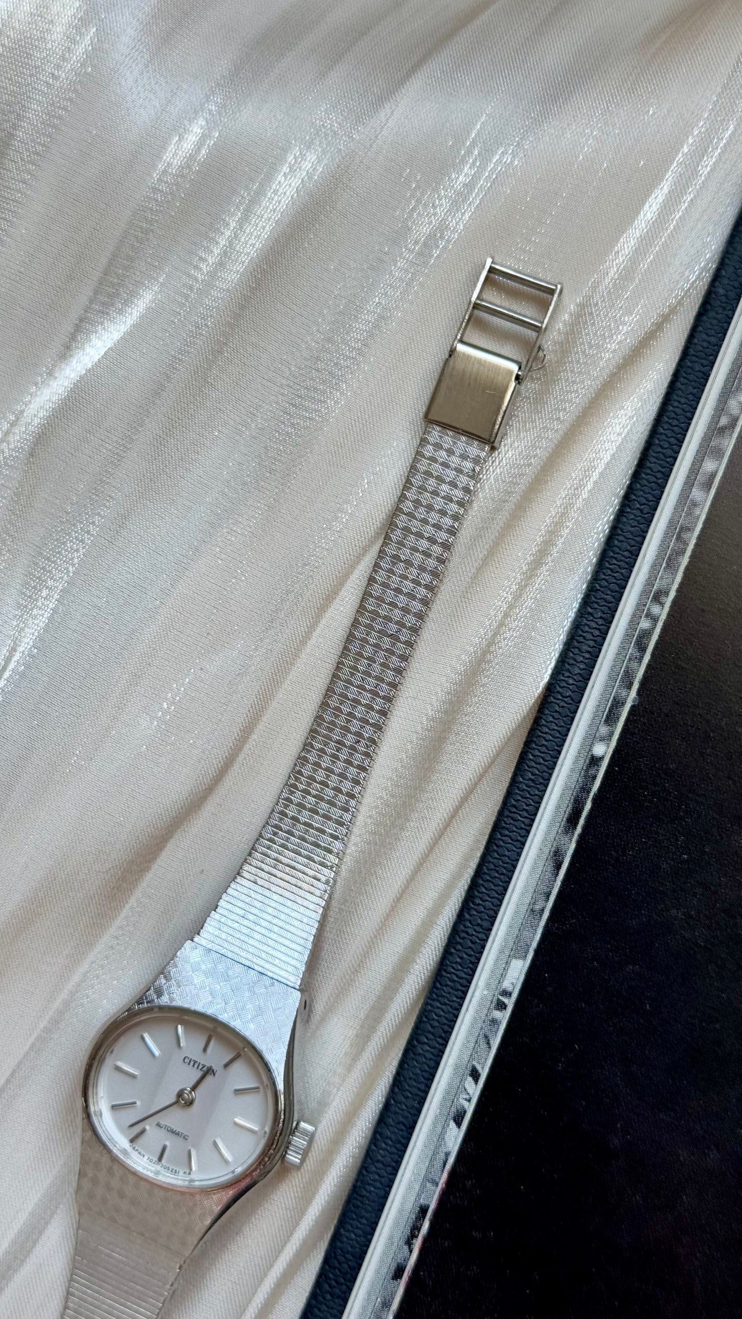 Citizen Automatic vintage watch - white gold plated 1970s