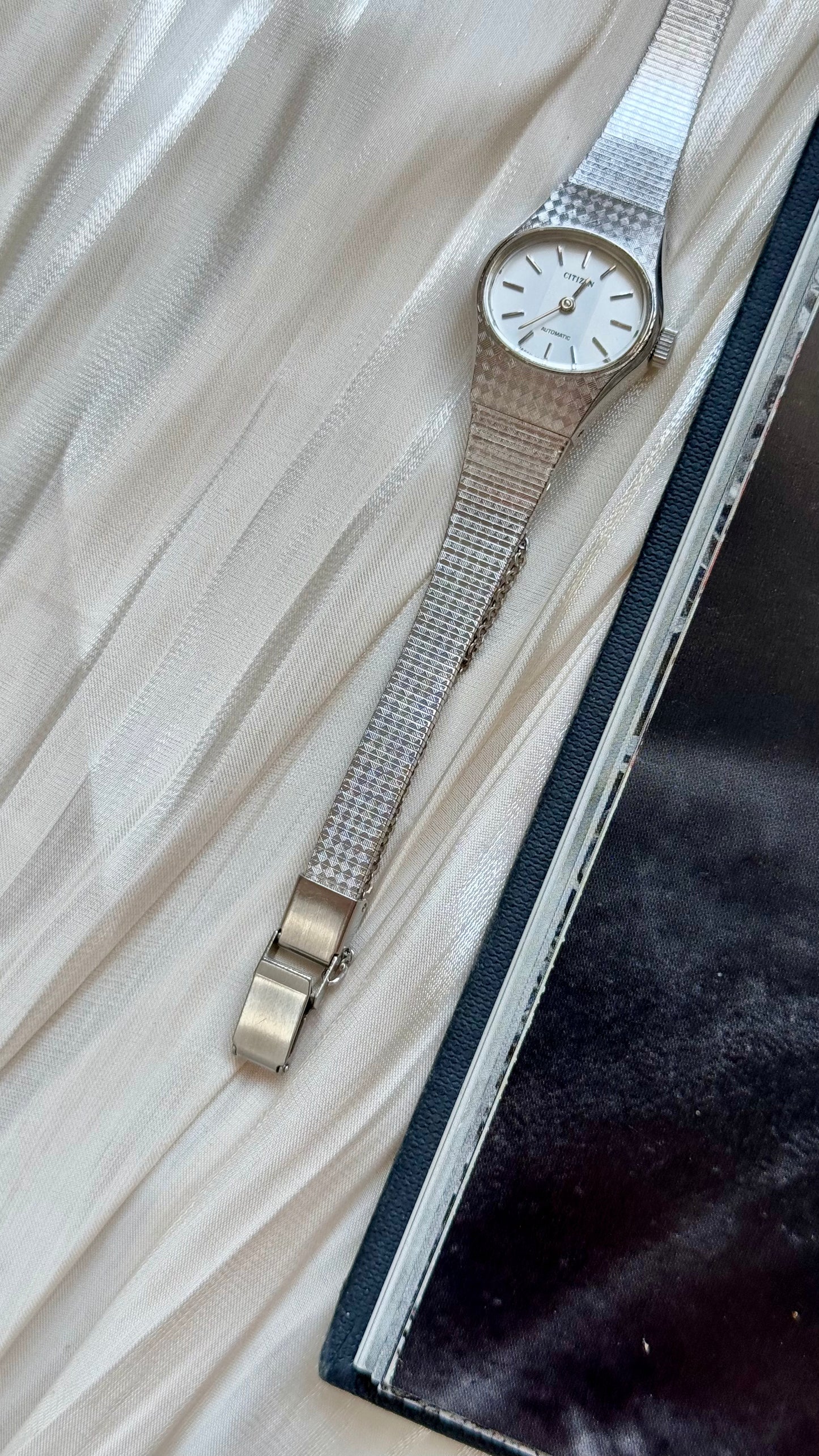 Citizen Automatic vintage watch - white gold plated 1970s