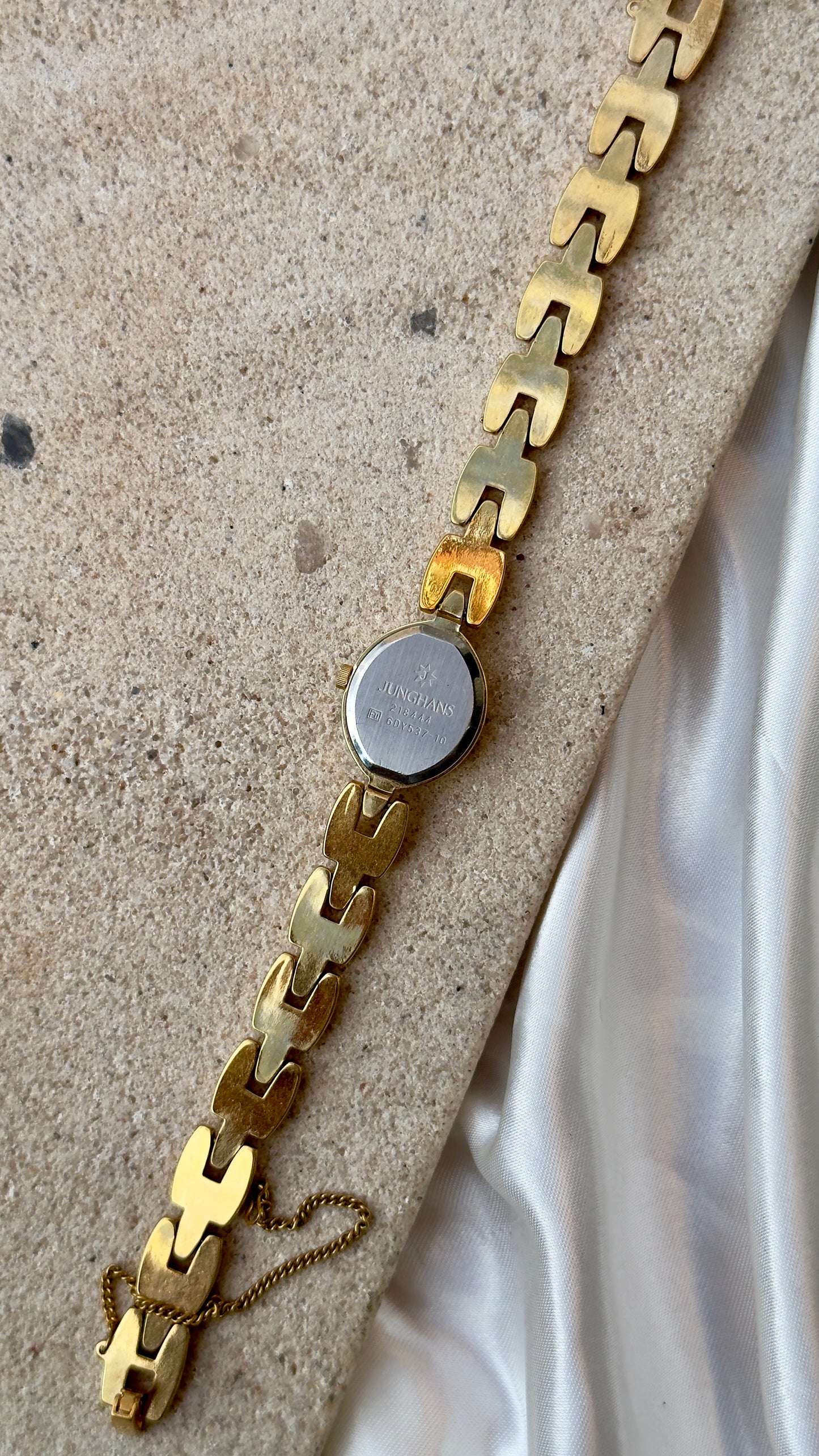 Junghans Astra Vintage Watch 1992 - Marquise Shaped Dial, Gold Plated
