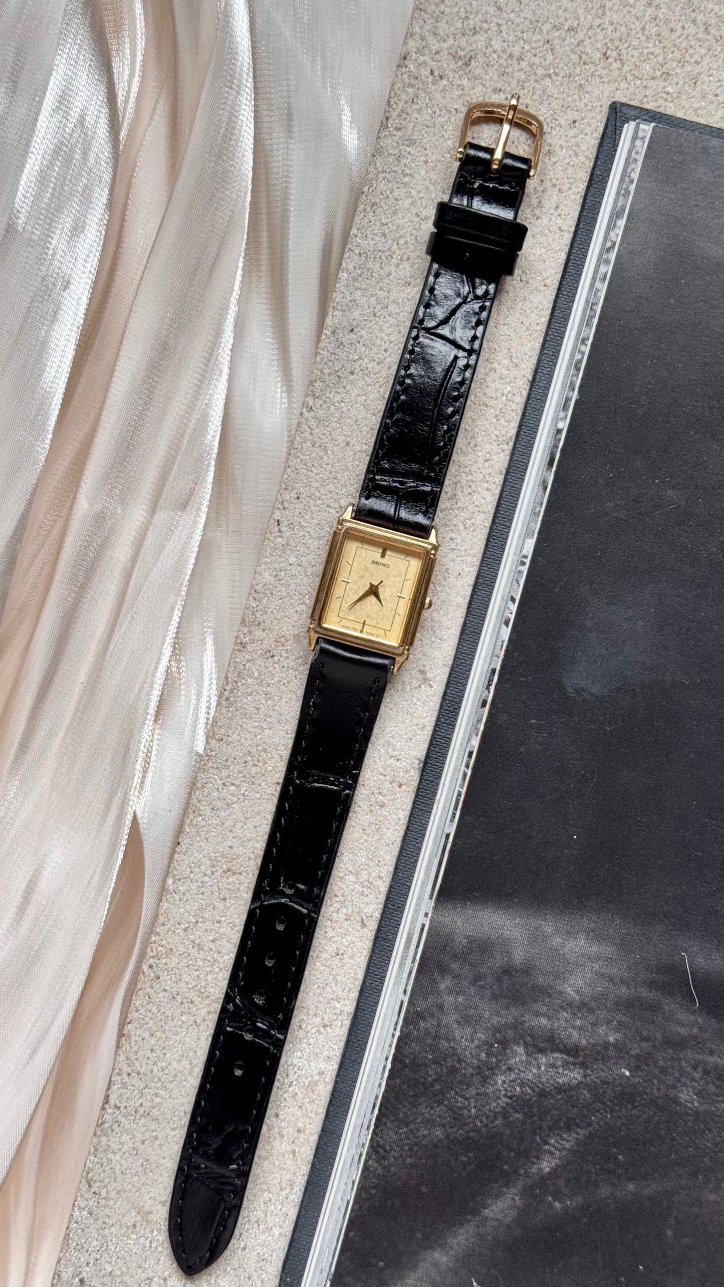 Seiko ladies' vintage tank watch