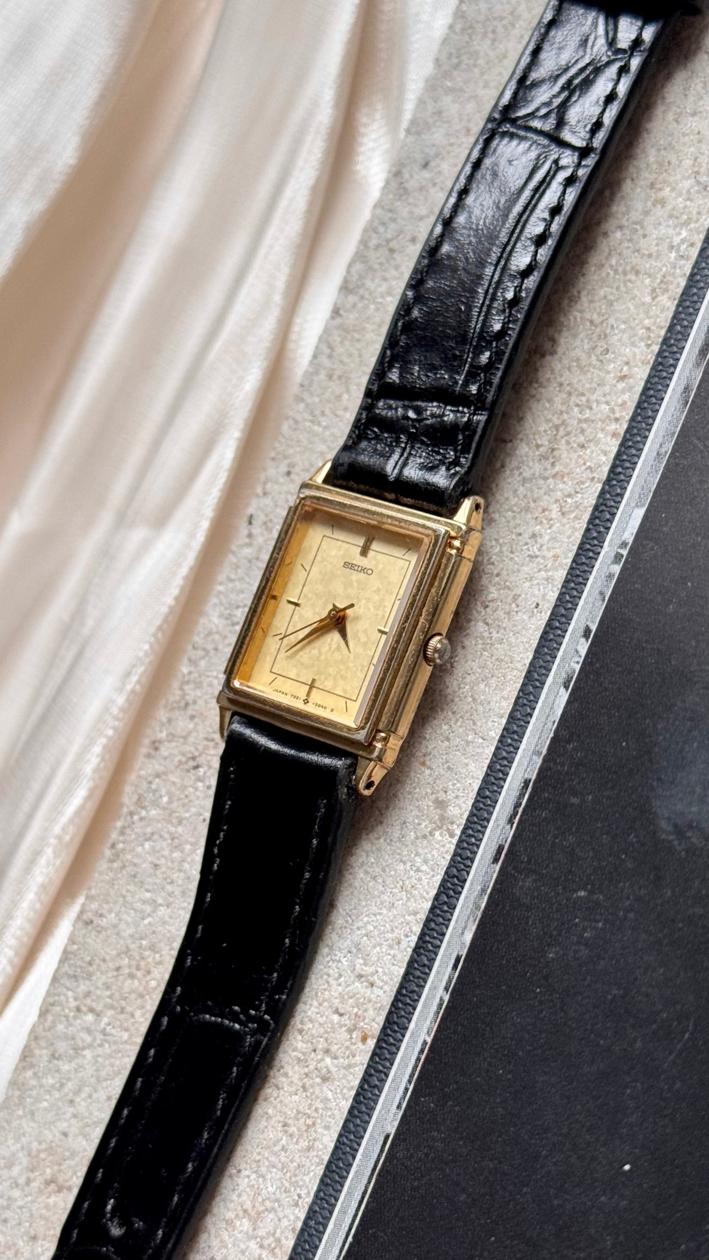 Seiko ladies' vintage tank watch