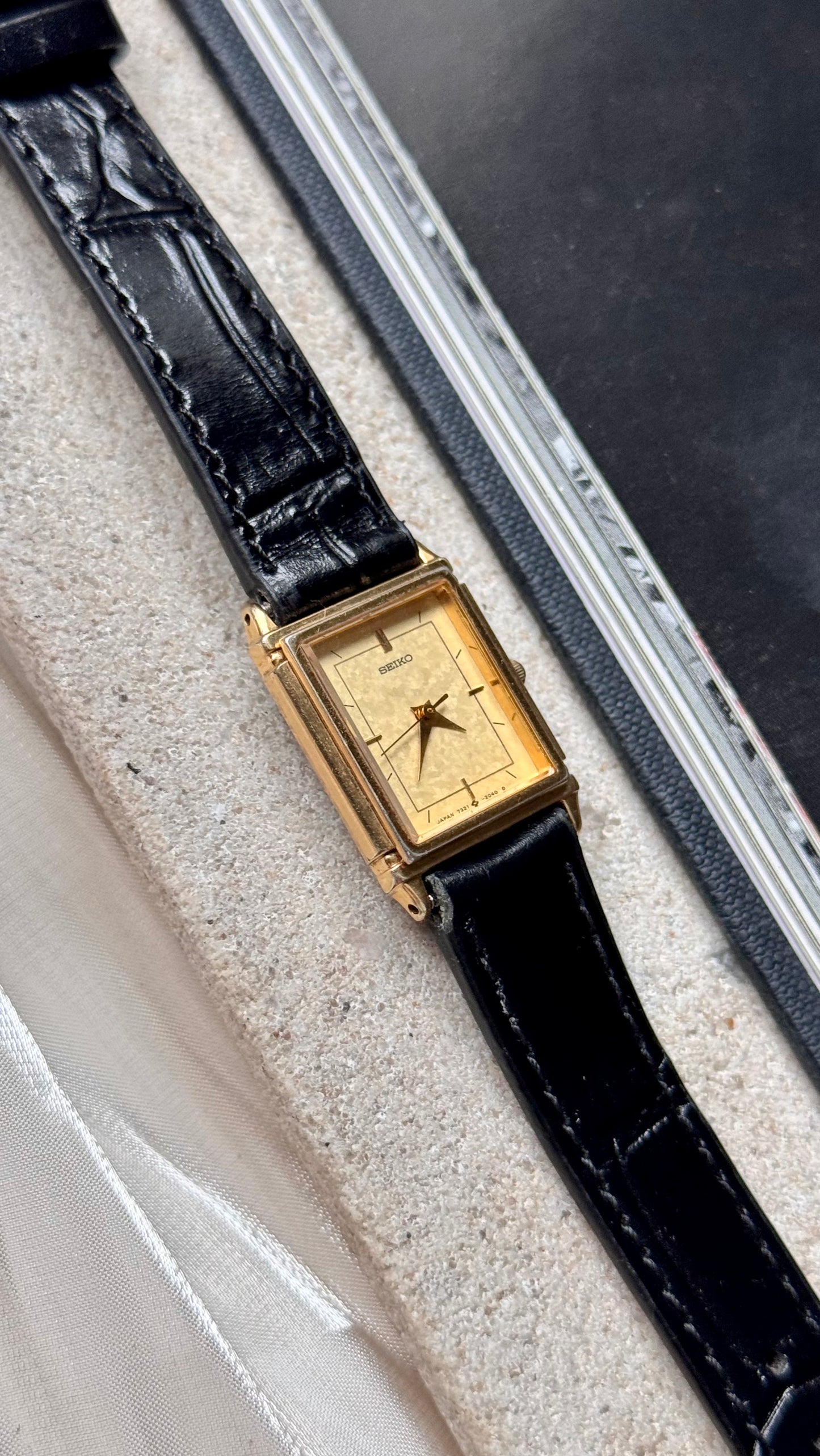 Seiko ladies' vintage tank watch