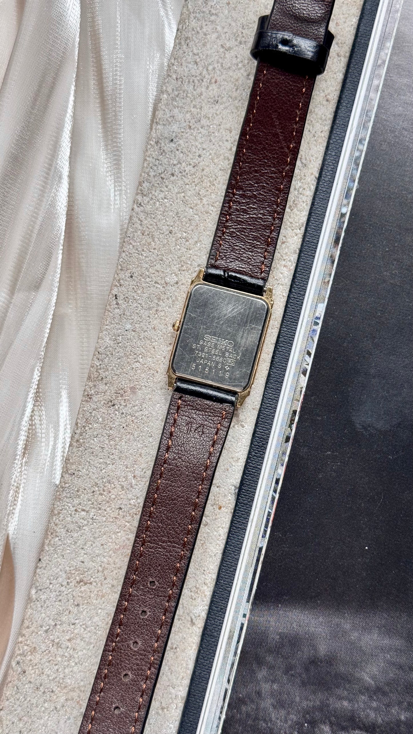 Seiko ladies' vintage tank watch