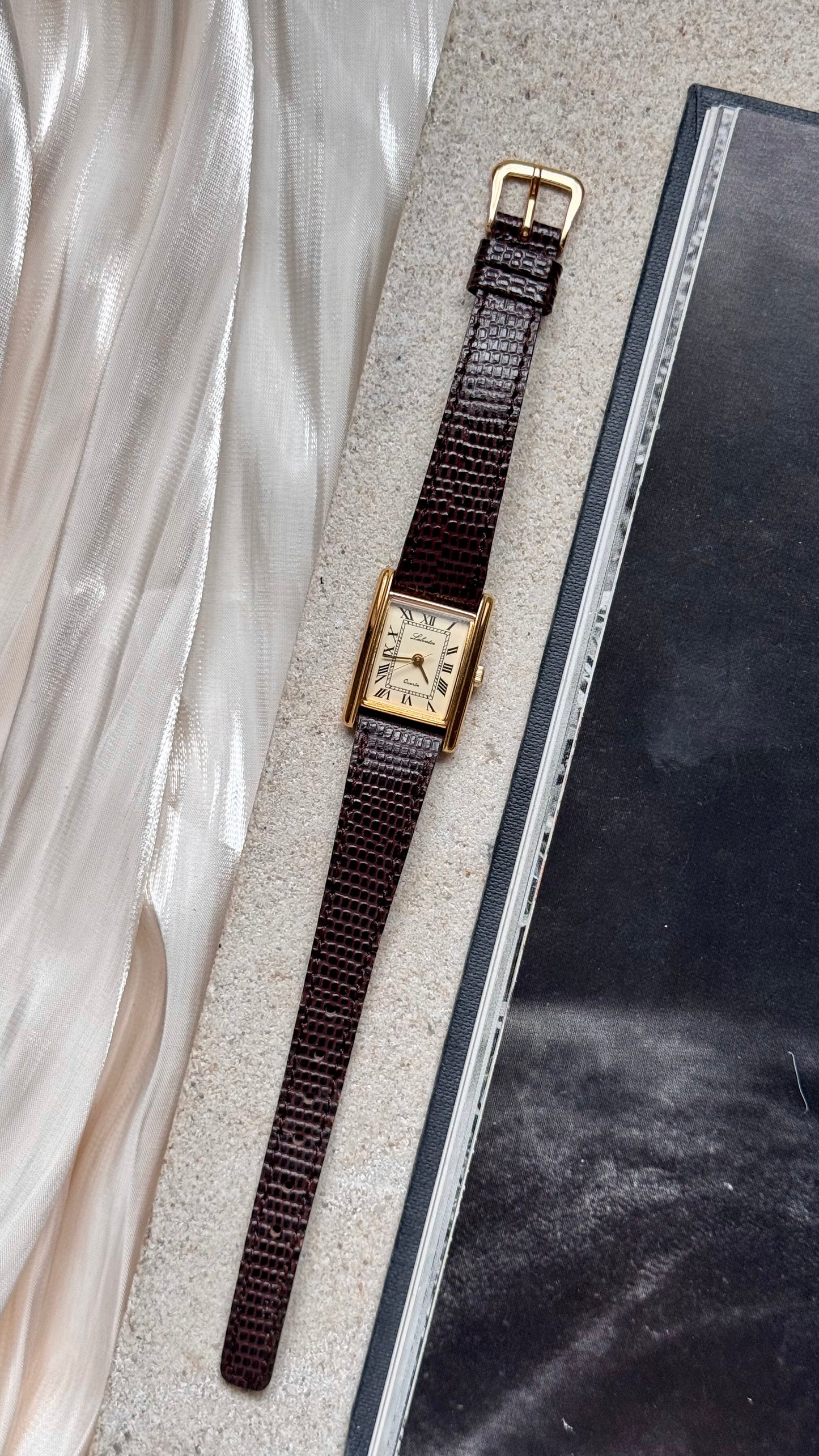 Salvator ladies' vintage tank watch