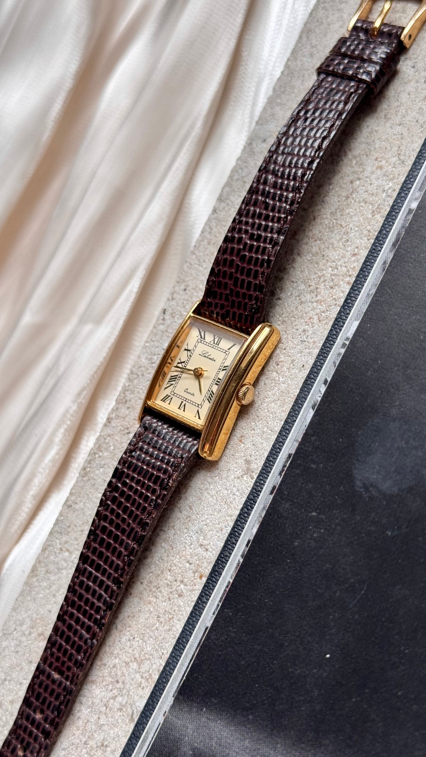 Salvator ladies' vintage tank watch