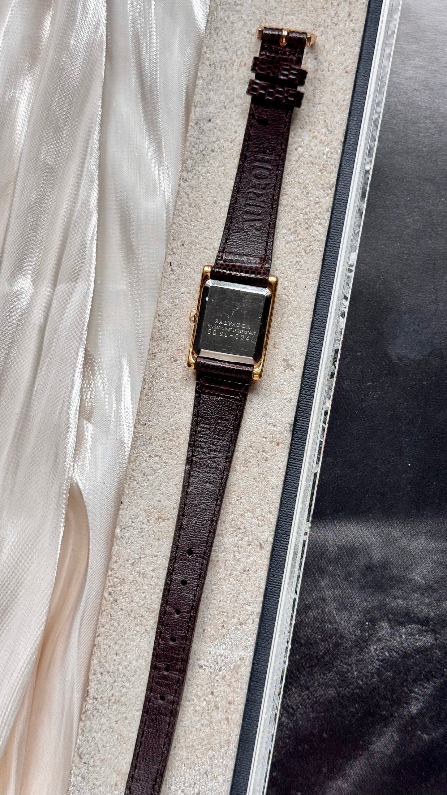 Salvator ladies' vintage tank watch