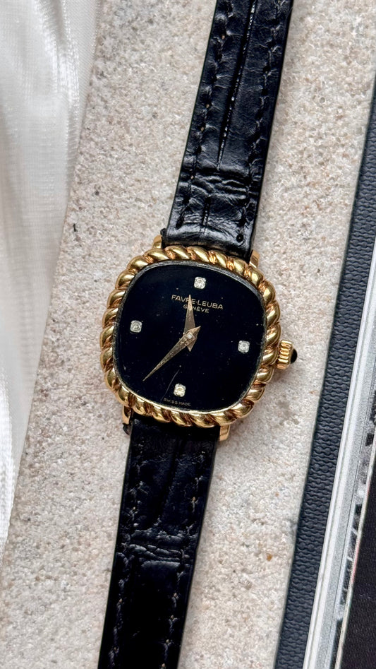 Favre Leuba vintage gold plated watch - Manual Wind