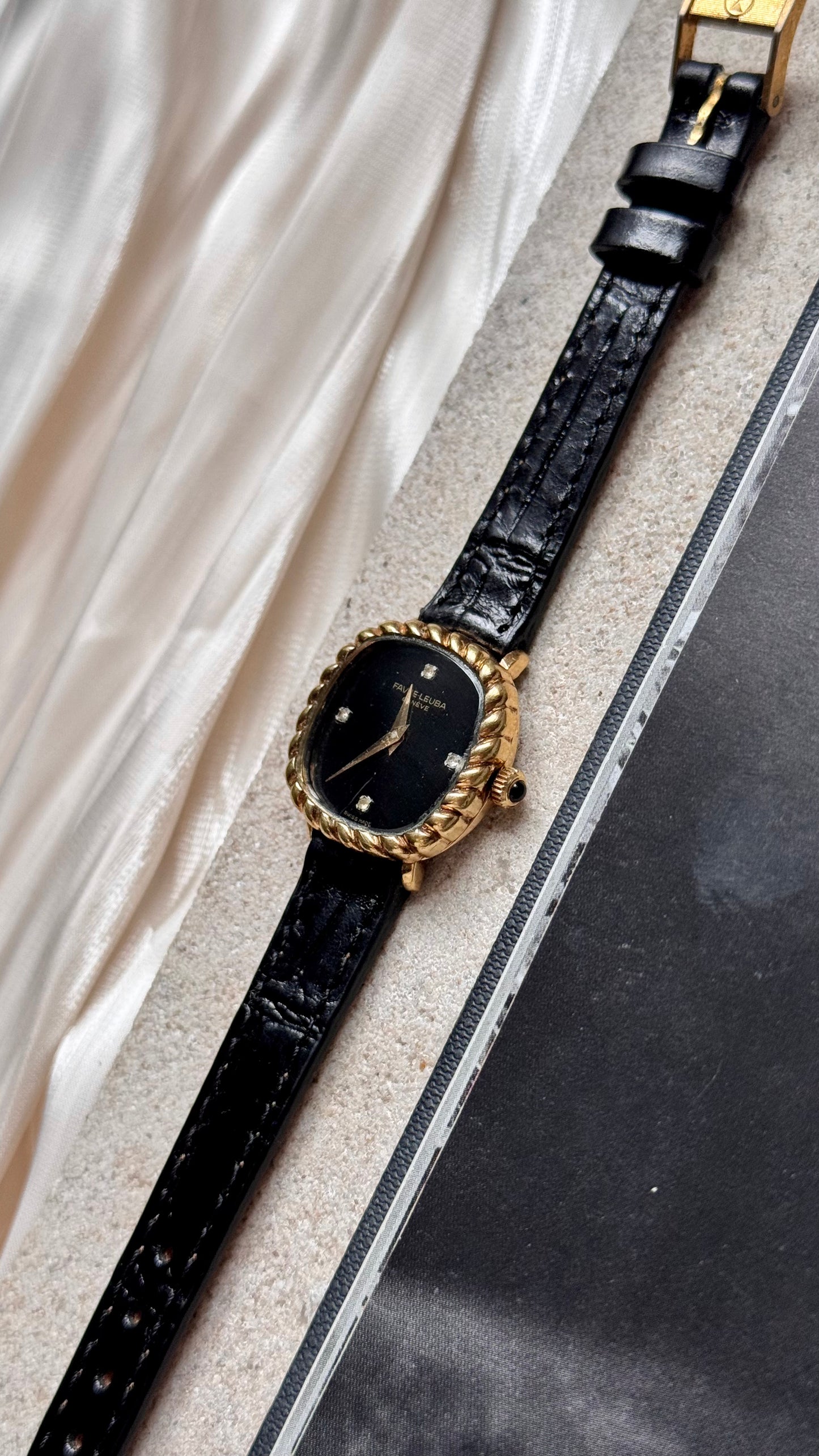 Favre Leuba vintage gold plated watch - Manual Wind