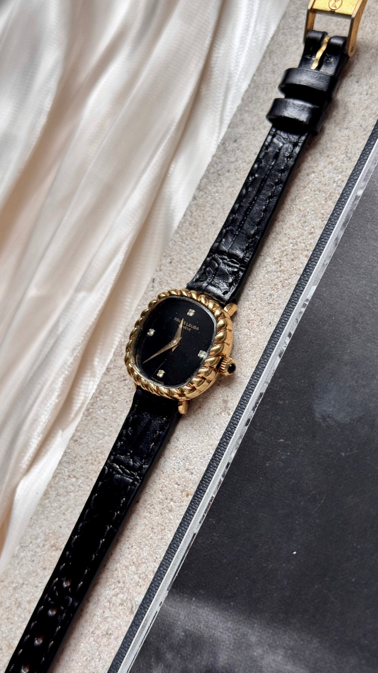 Favre Leuba vintage gold plated watch - Manual Wind