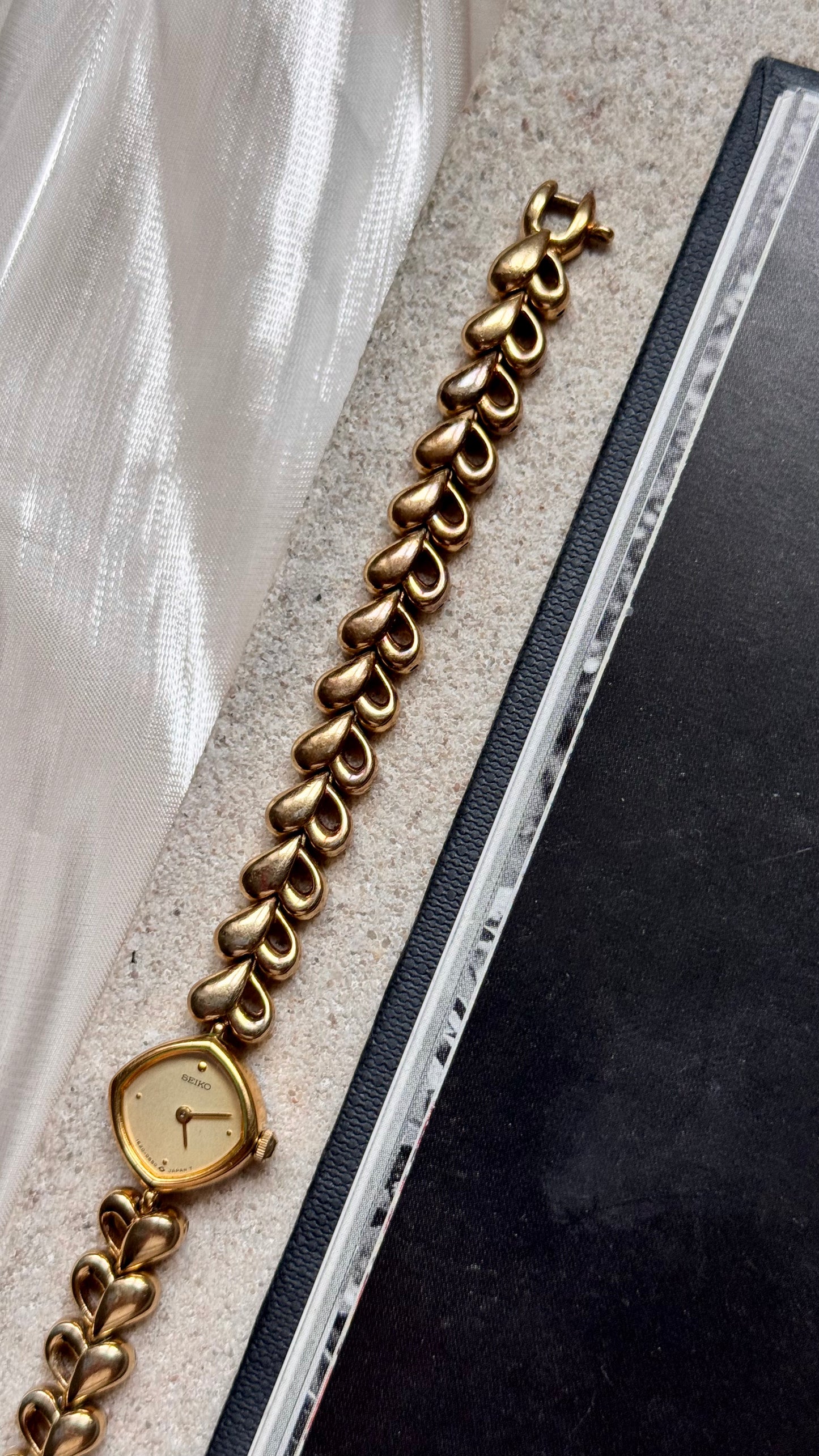 Seiko vintage watch - 18ct Gold Plated - Rare Find
