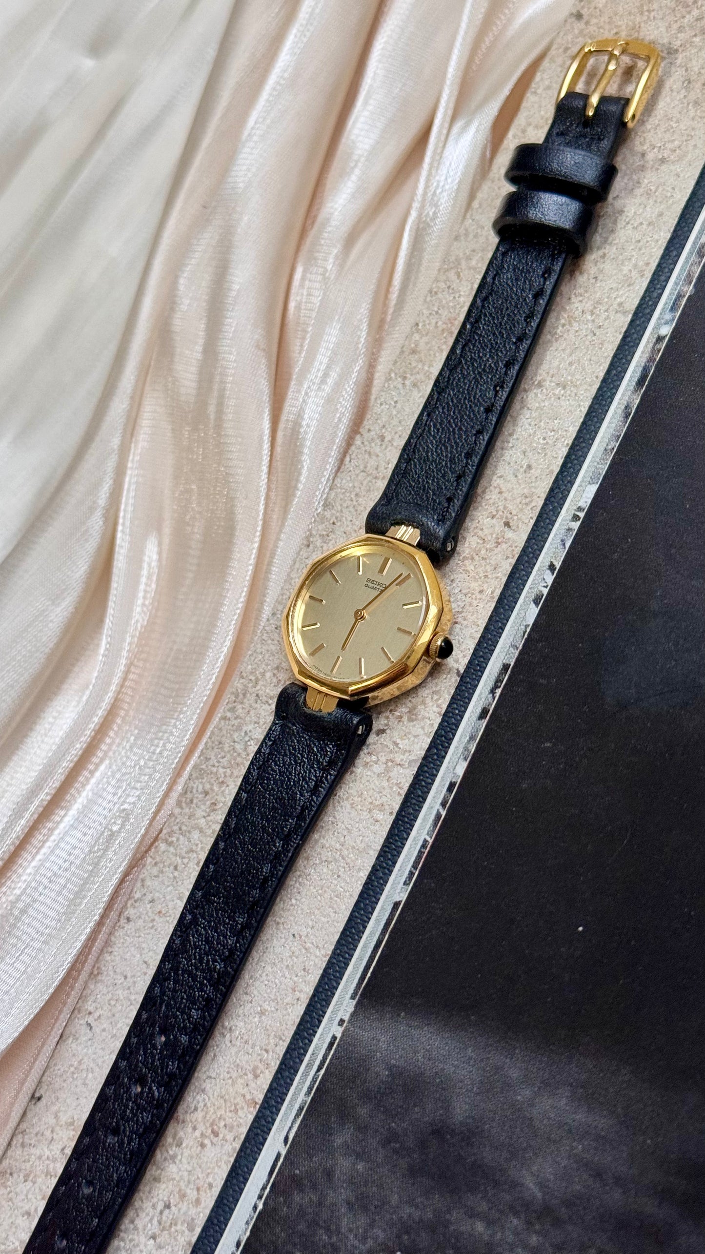 Seiko vintage watch - 18ct gold plated