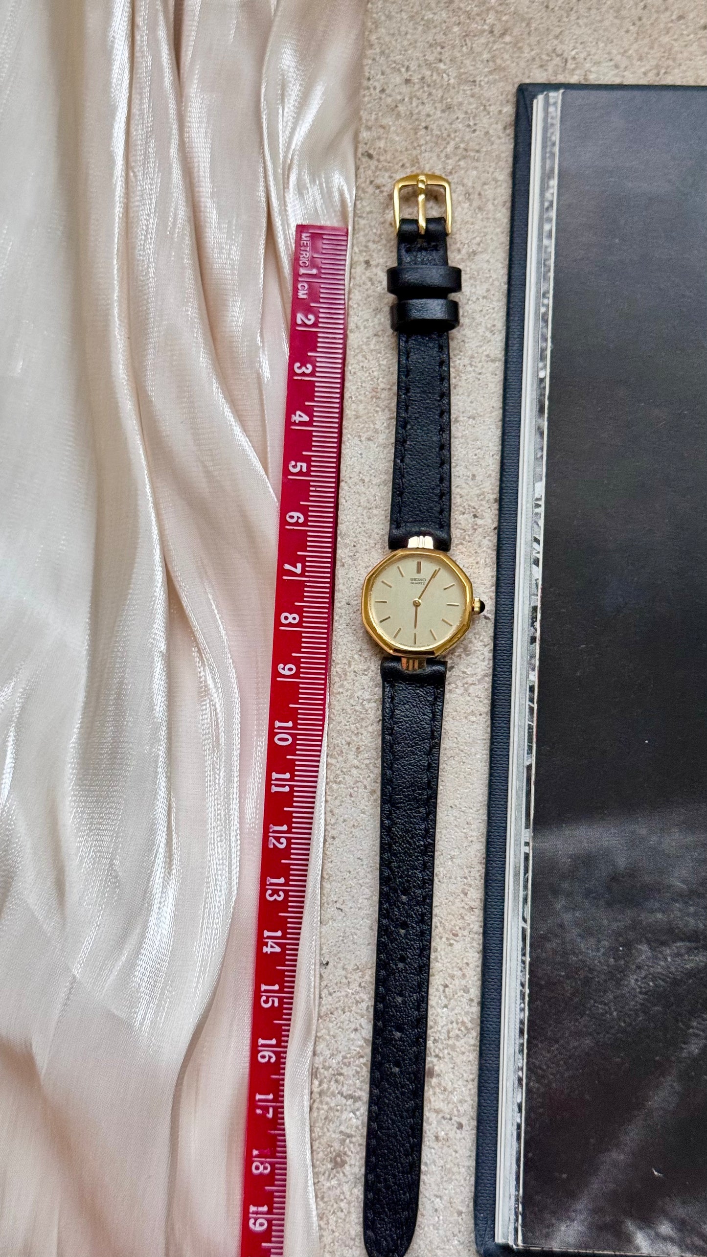 Seiko vintage watch - 18ct gold plated