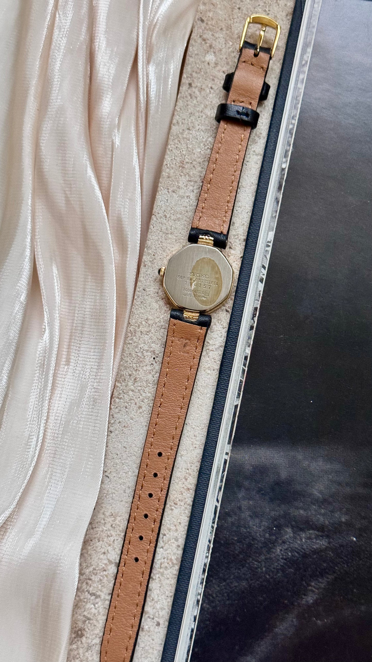 Seiko vintage watch - 18ct gold plated