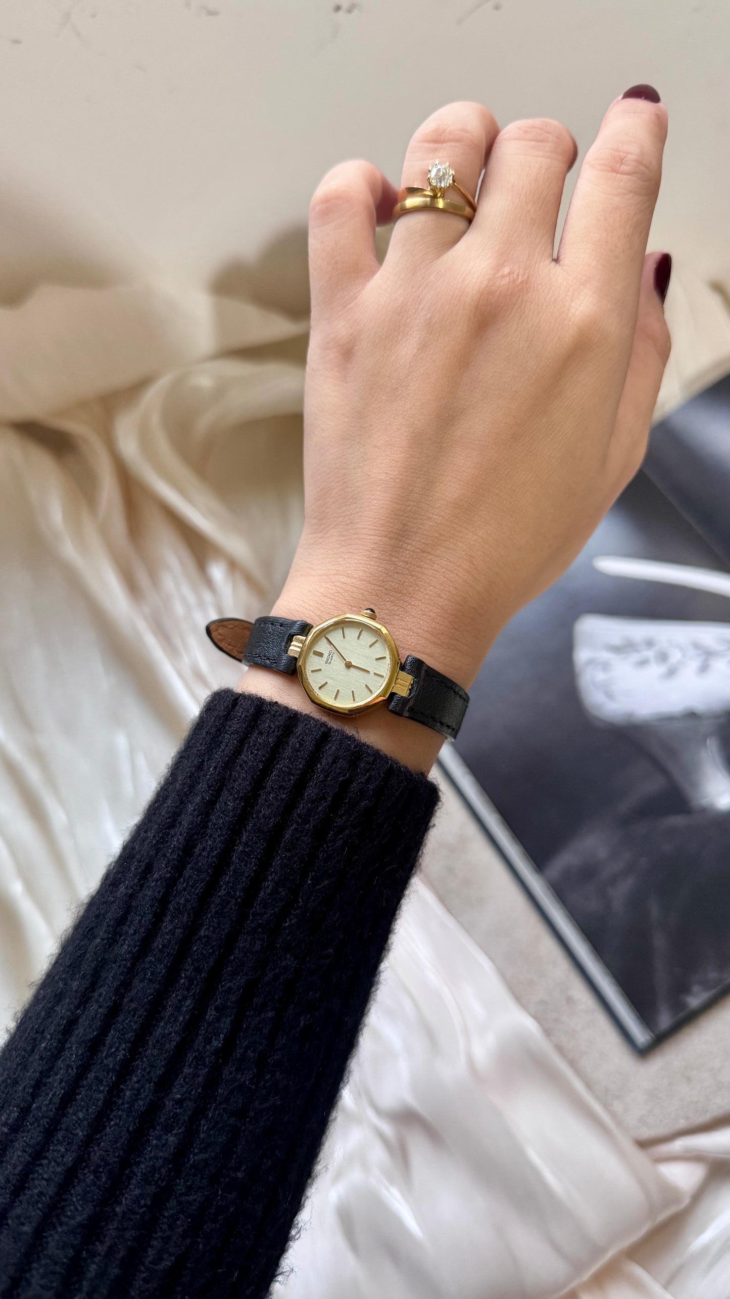 Seiko vintage watch - 18ct gold plated