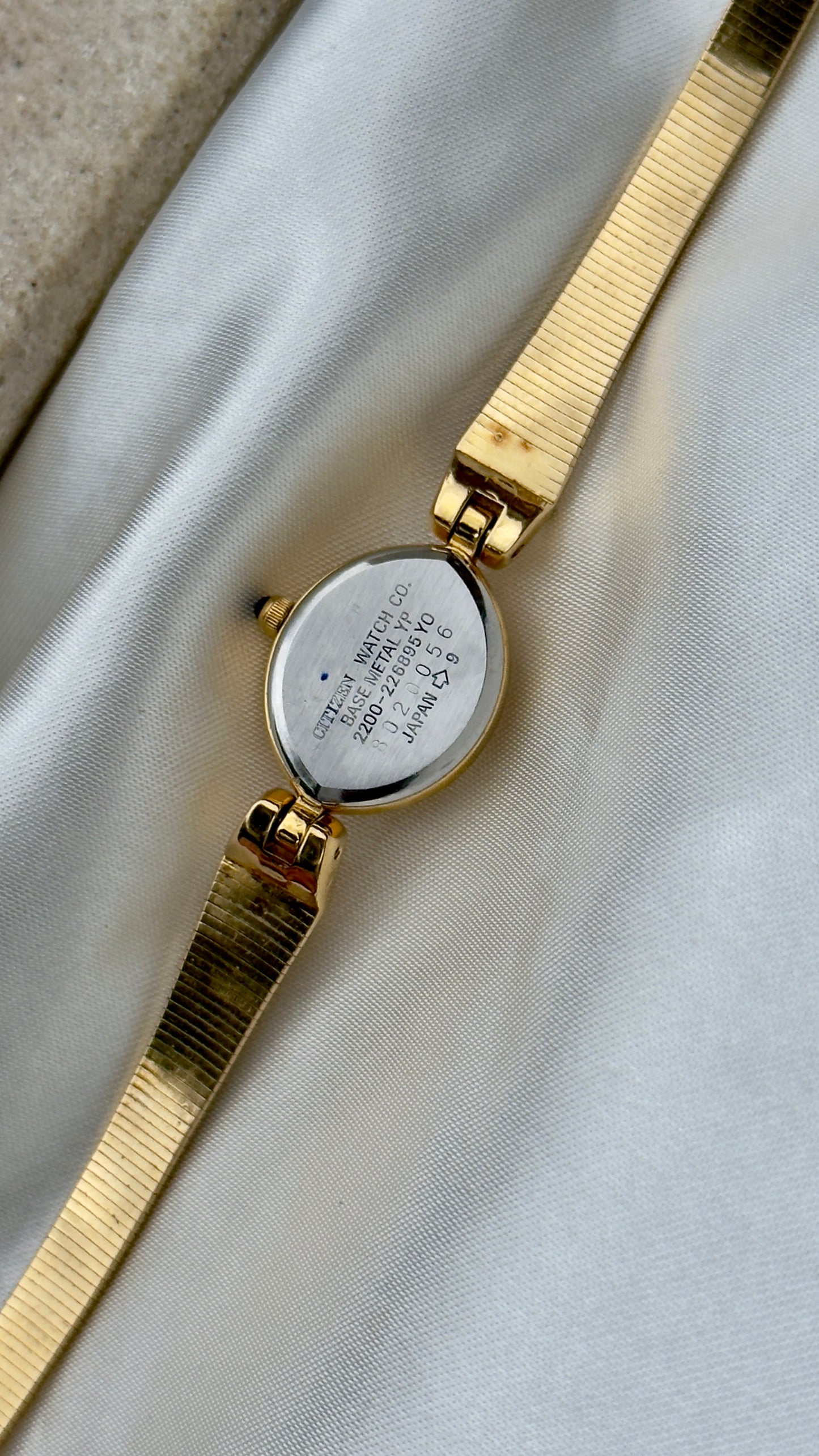 1998 Citizen Sylph Vintage Watch - 18ct Gold Plated, Marquise Dial, Near Mint