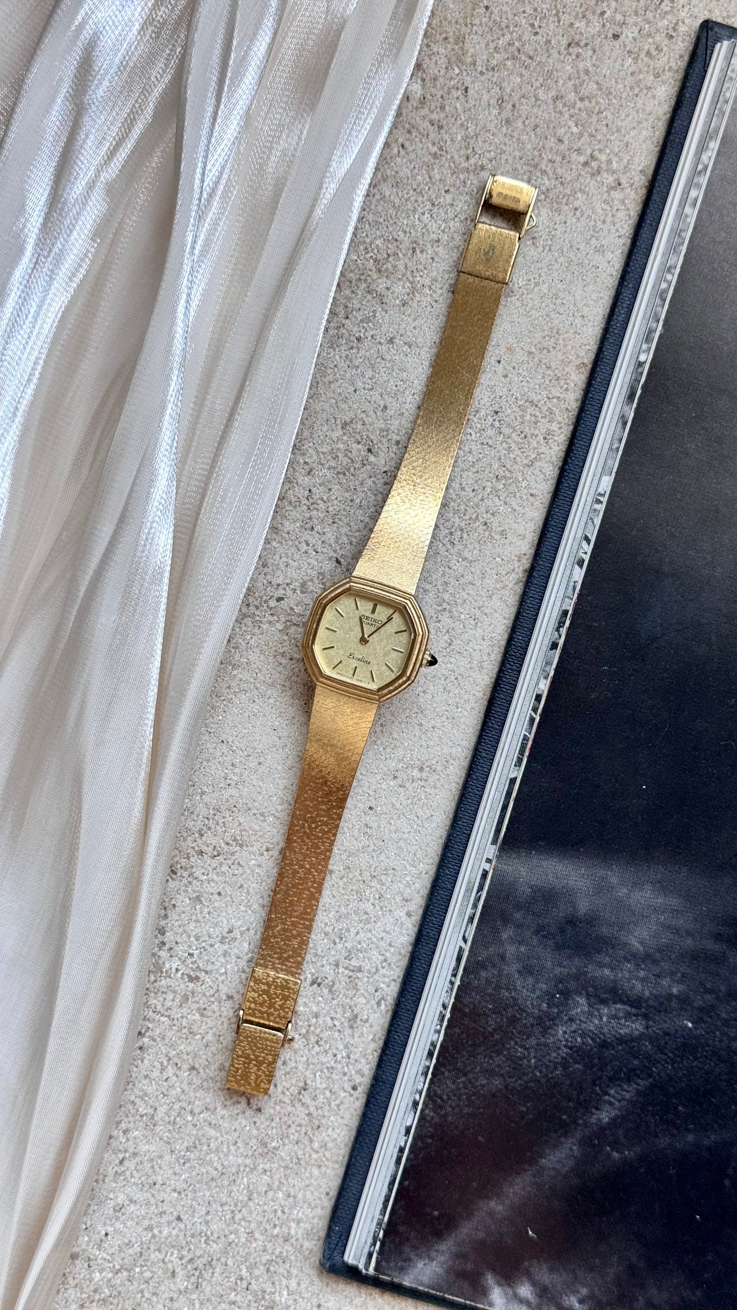 Seiko Exceline vintage watch - 18k gold plated