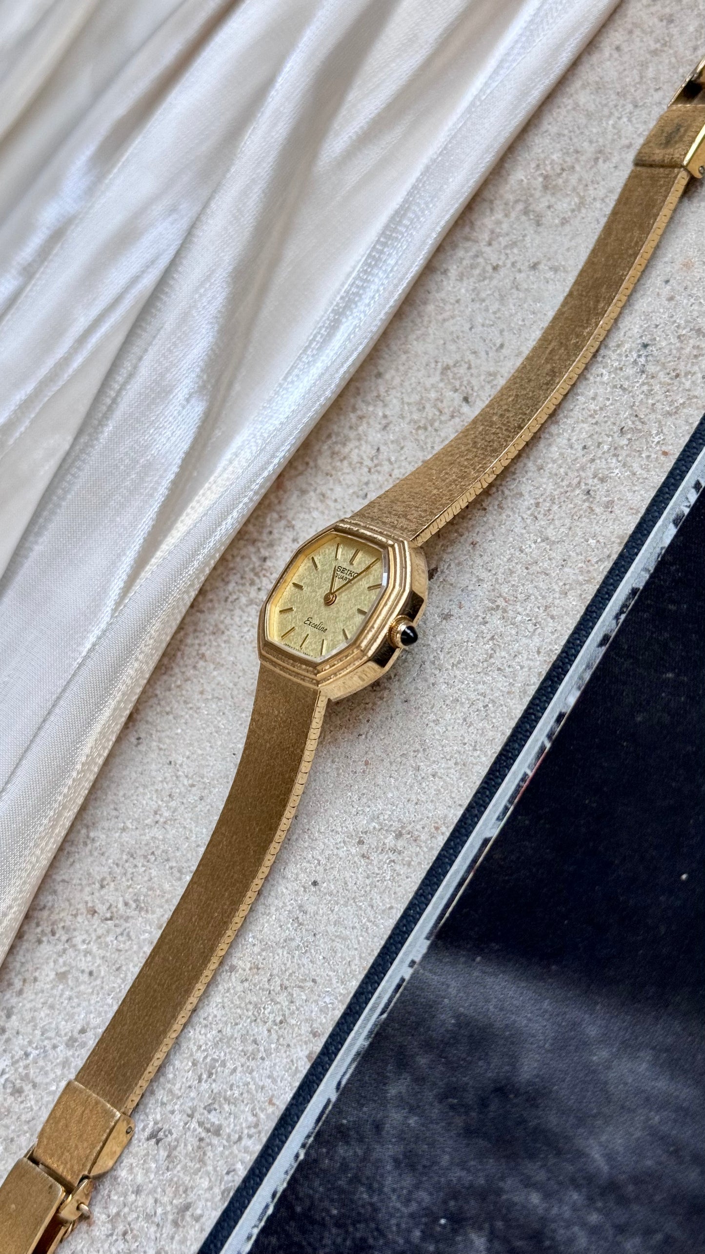 Seiko Exceline vintage watch - 18k gold plated