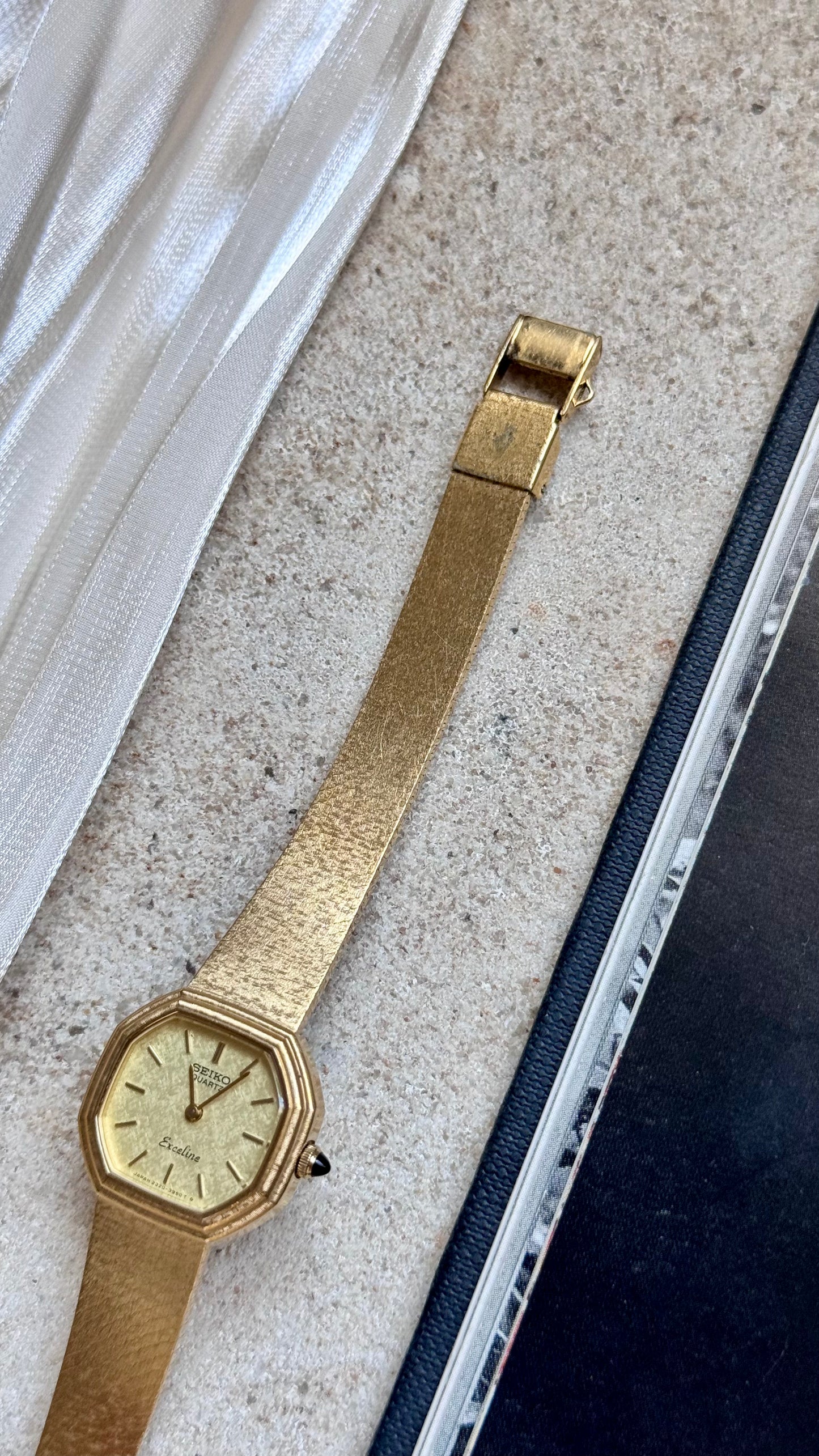 Seiko Exceline vintage watch - 18k gold plated