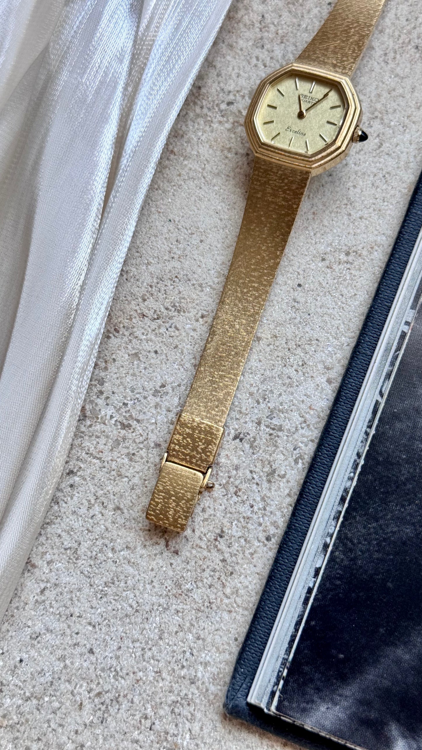 Seiko Exceline vintage watch - 18k gold plated