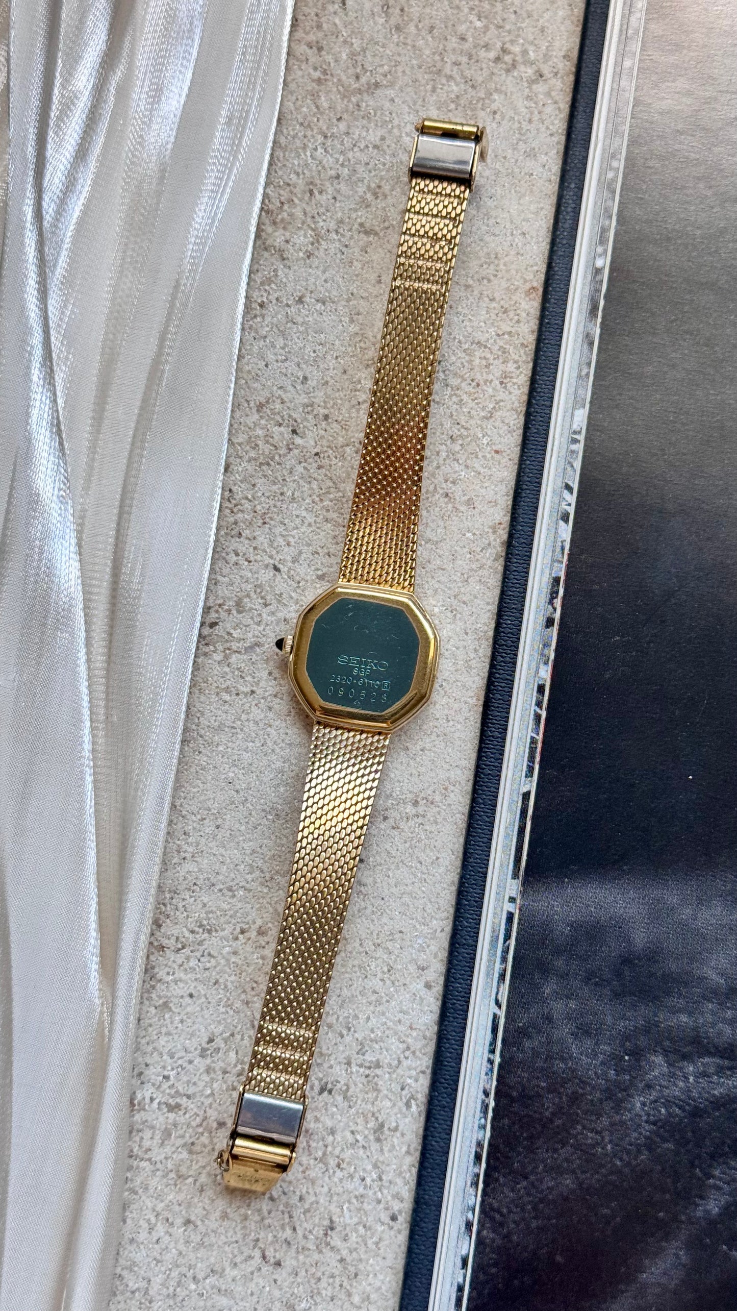 Seiko Exceline vintage watch - 18k gold plated