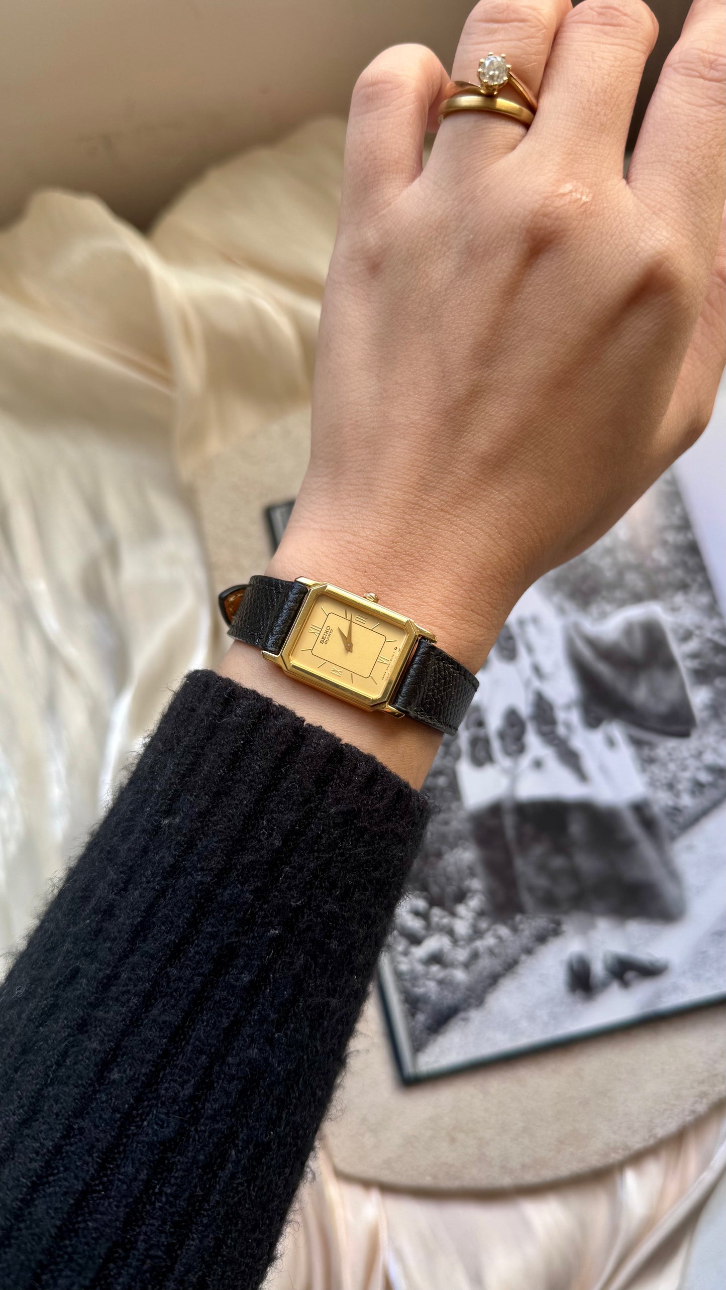 Seiko ladies' vintage tank watch 1995
