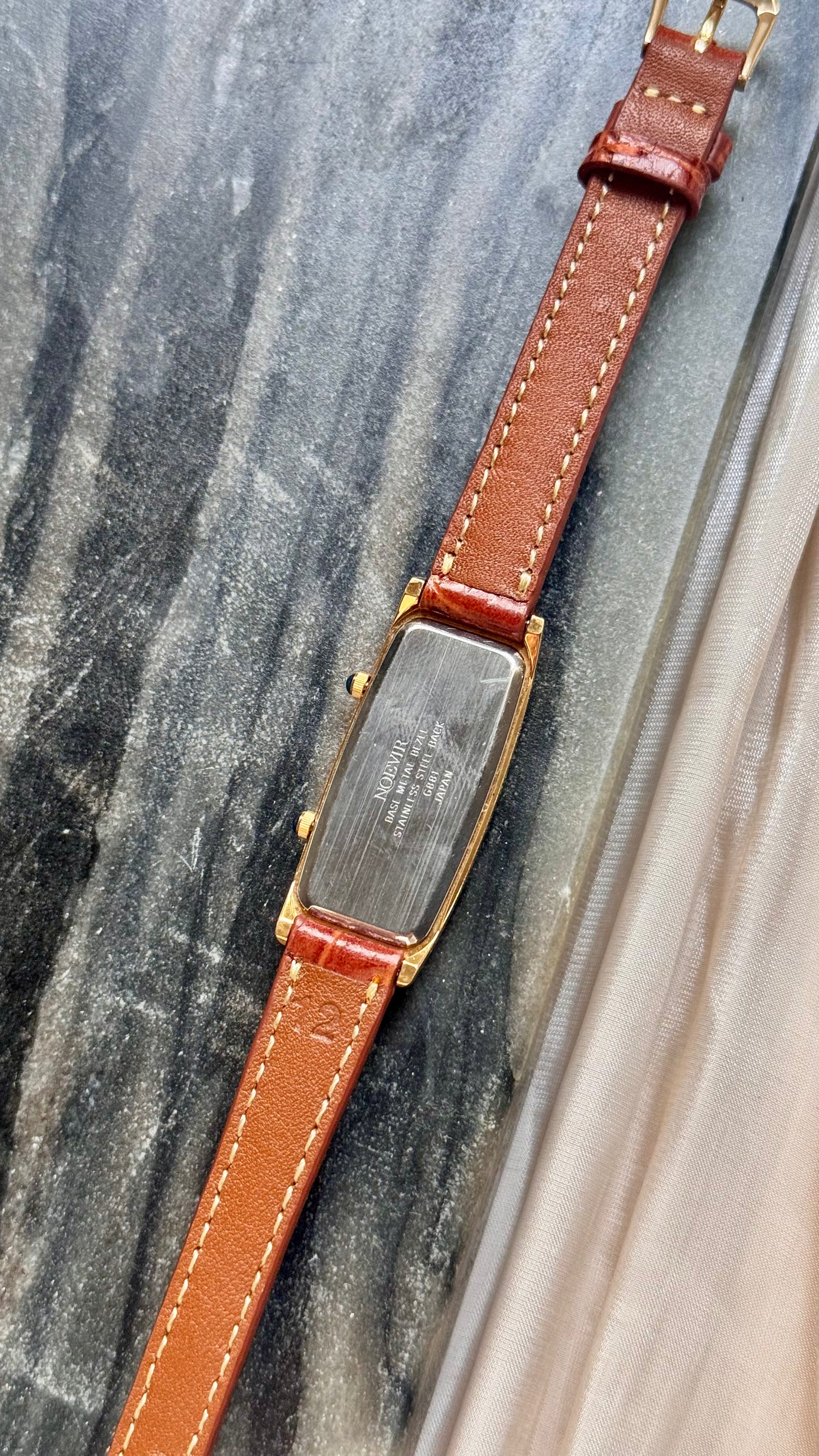 New Old Stock - Vintage Noevir Dual Time Watch - New bespoke strap