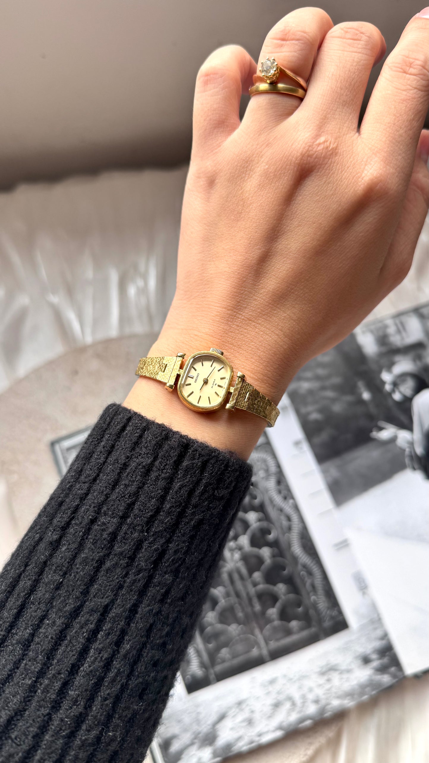 Seiko vintage watch - 18k gold plated 1976