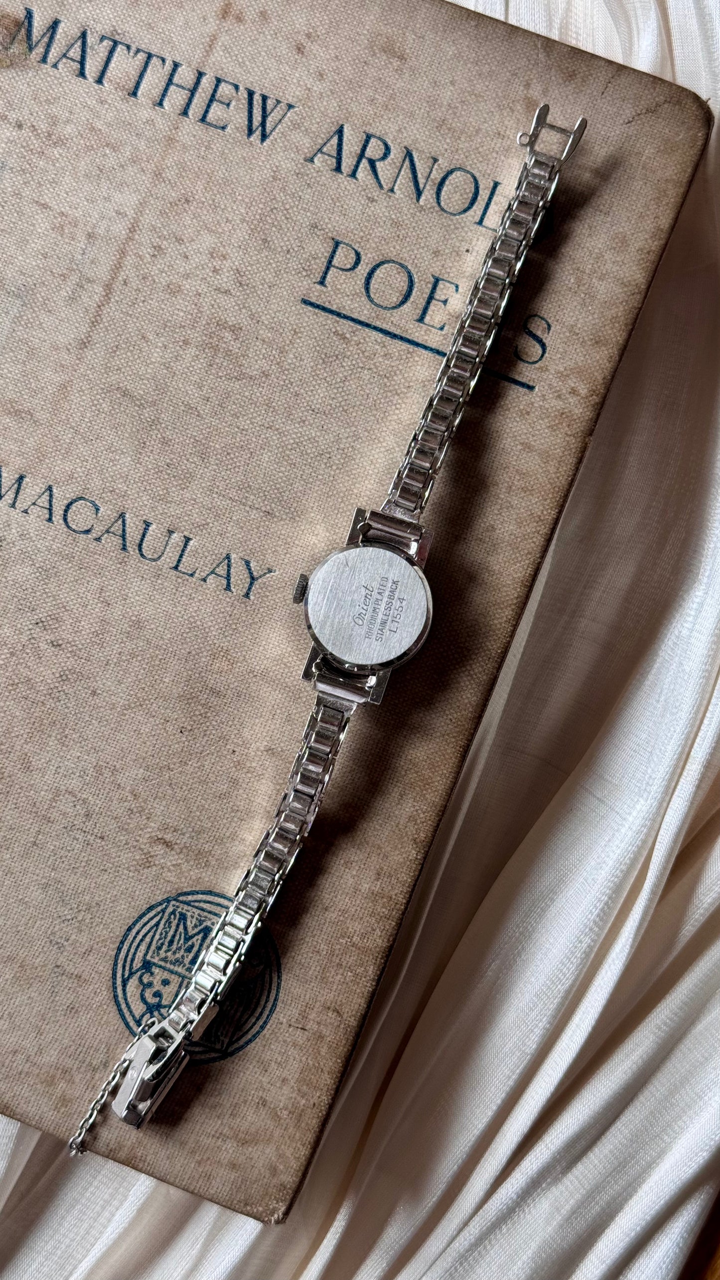 Super Rare 1960s Orient First Lady vintage watch - Rhodium plated