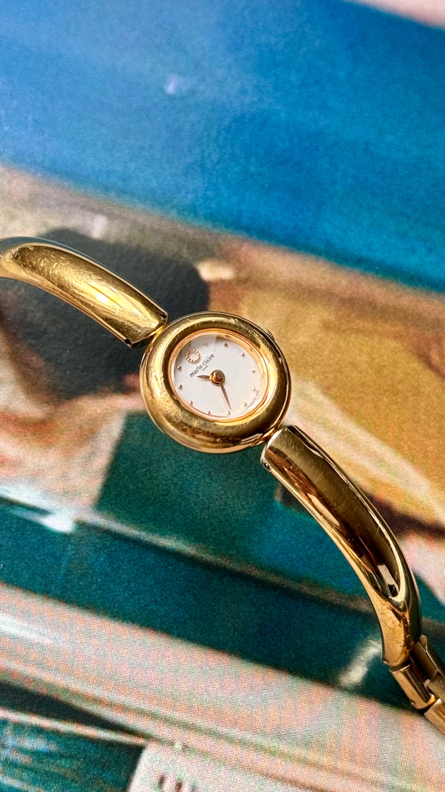 Marie Claire vintage watch - 18ct Gold Plated