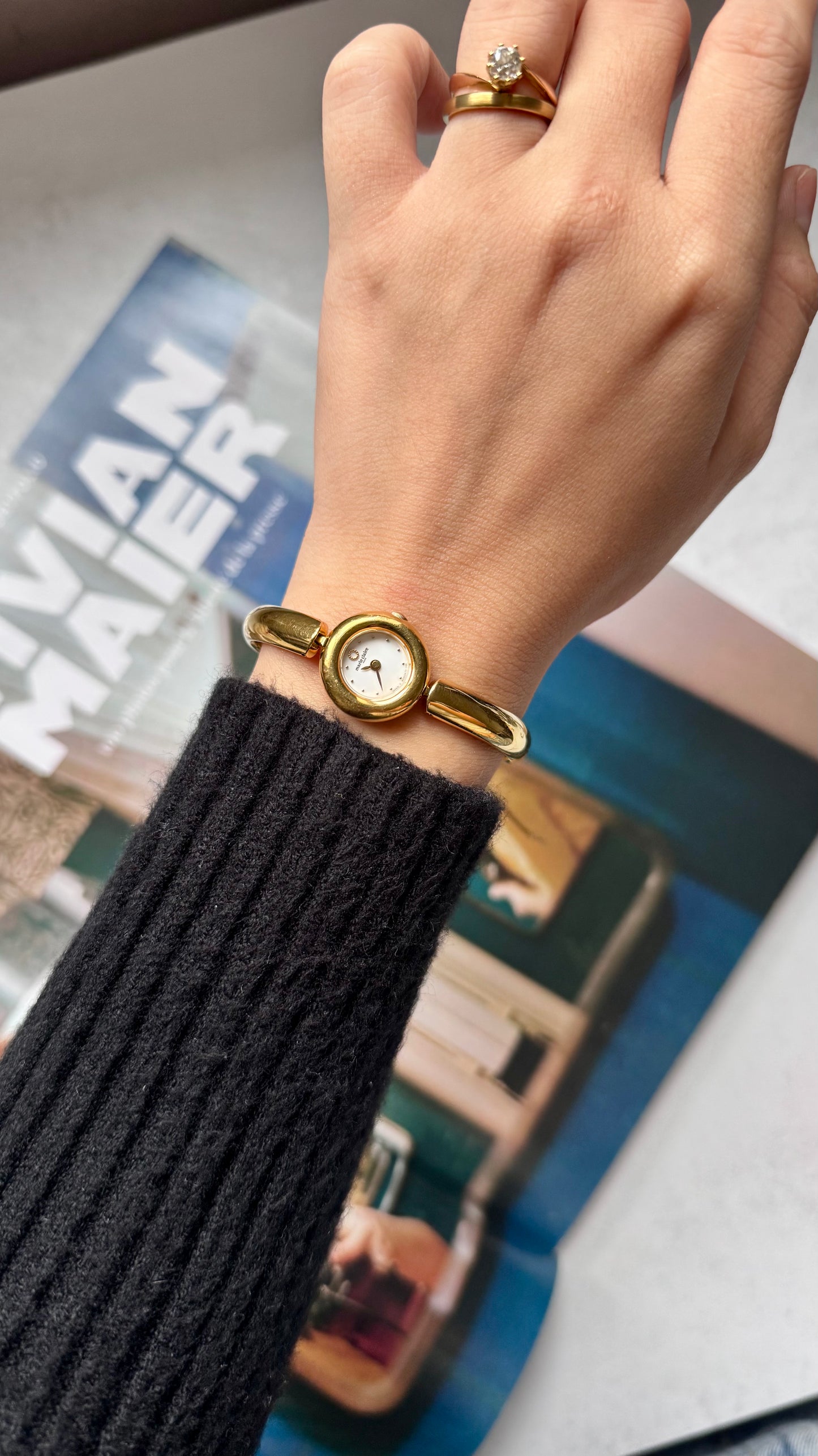 Marie Claire vintage watch - 18ct Gold Plated