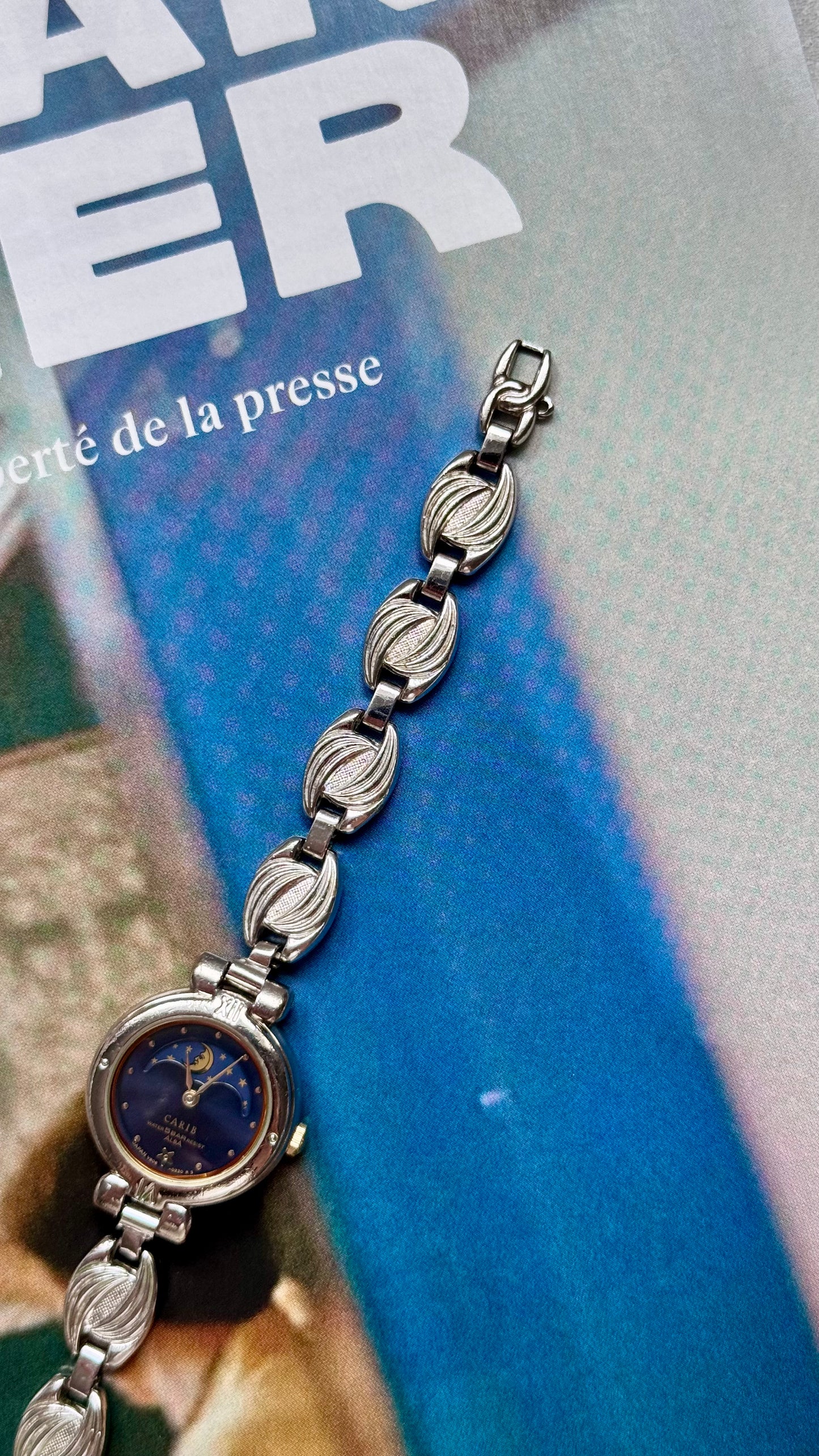 Carib Seiko Alba vintage watch - Moon calendar