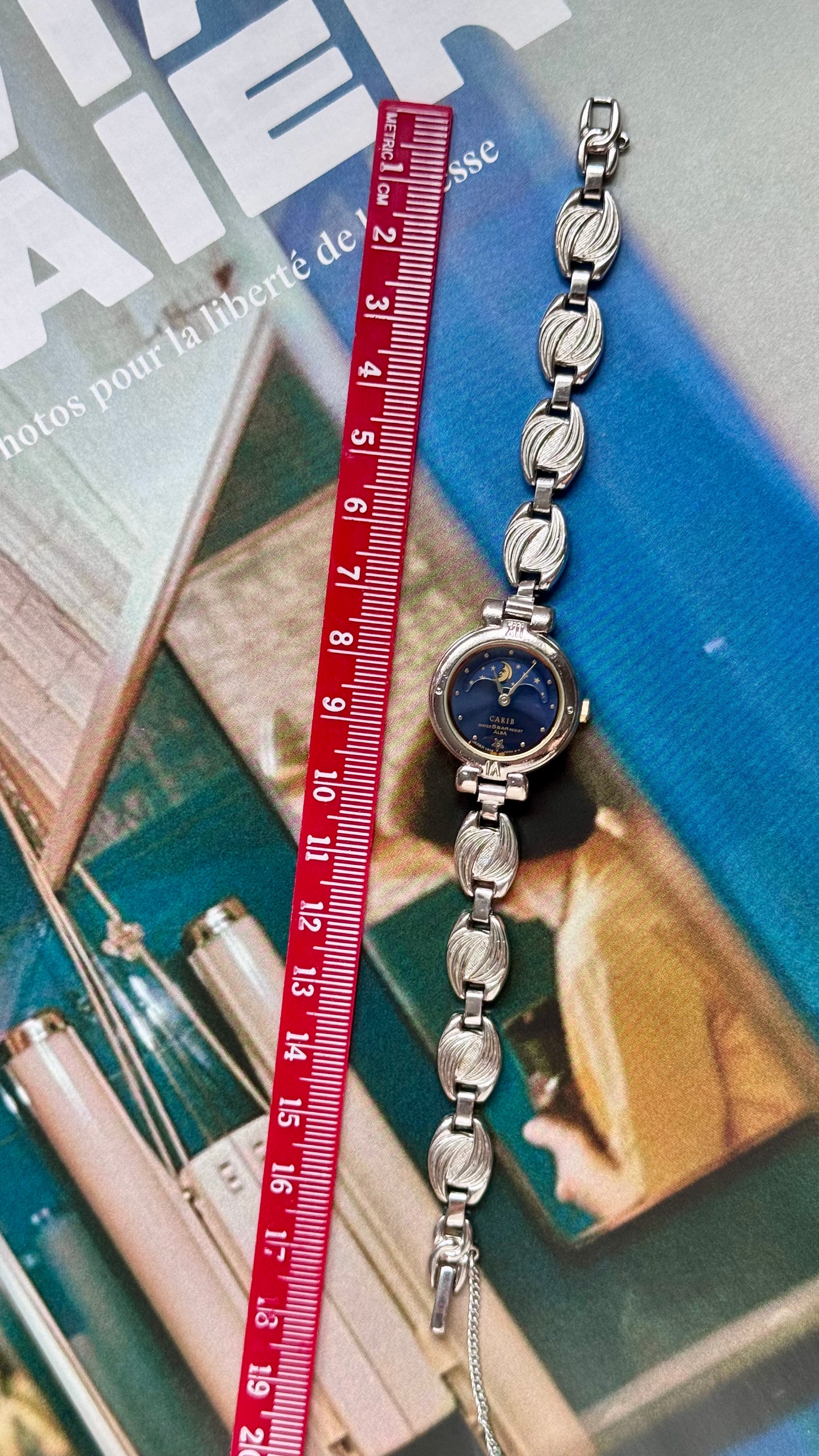 Carib Seiko Alba vintage watch - Moon calendar