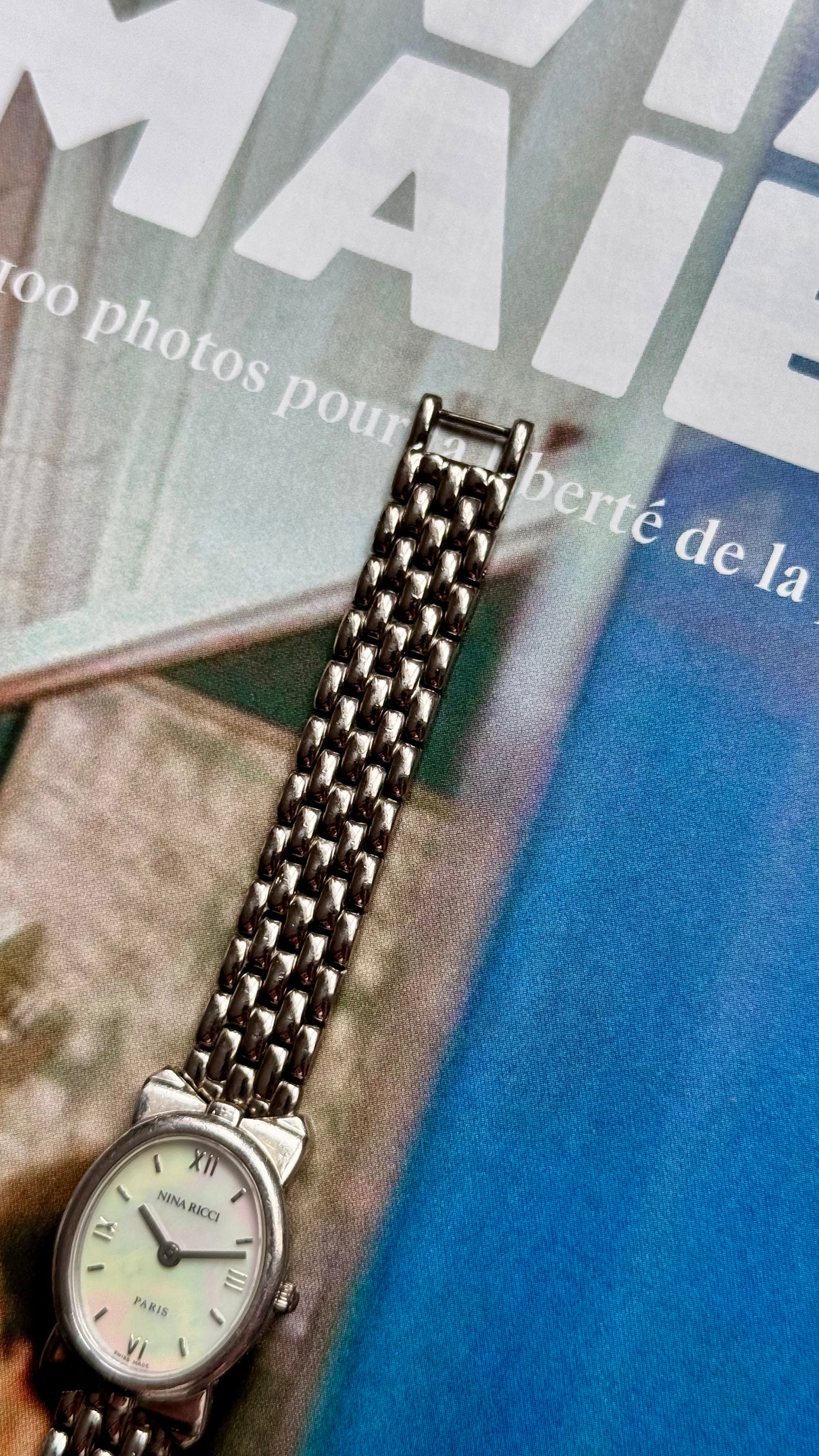 Nina Ricci vintage watch - Mother of Pearl dial