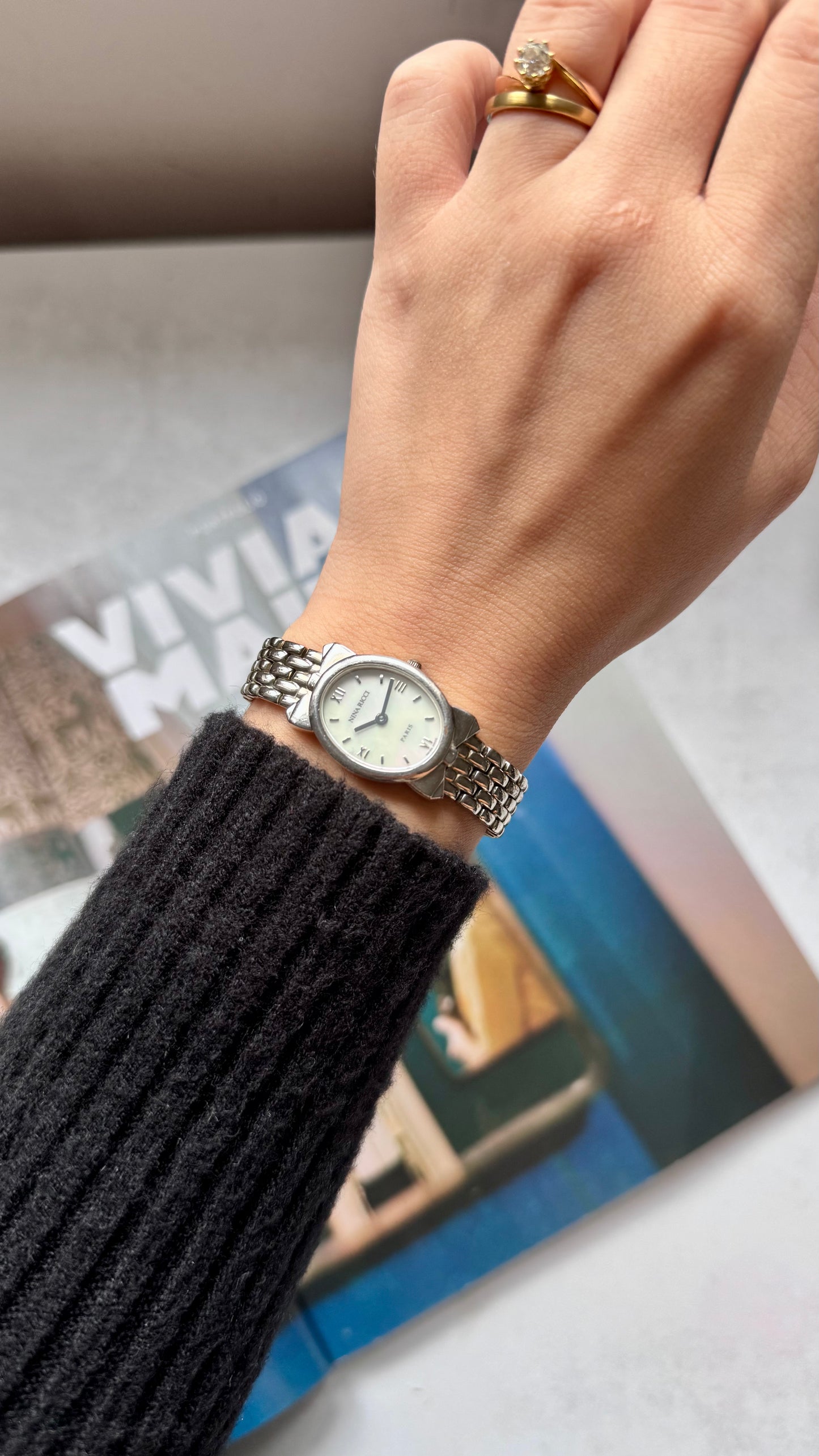 Nina Ricci vintage watch - Mother of Pearl dial